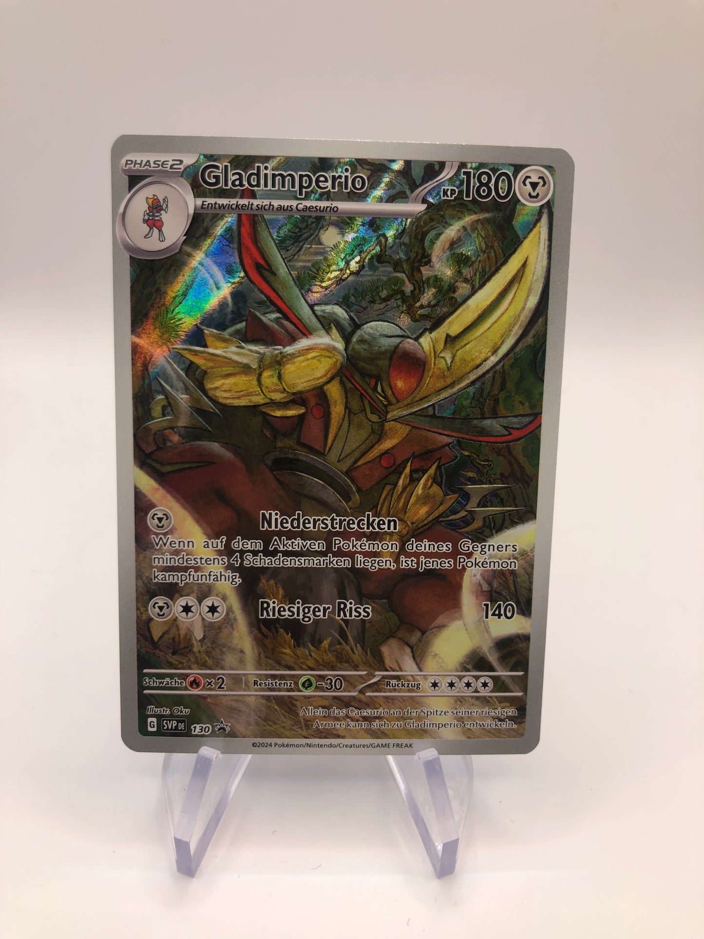 Pokemon Karte Art-Rare Promo Gladimperio 130 Deutsch