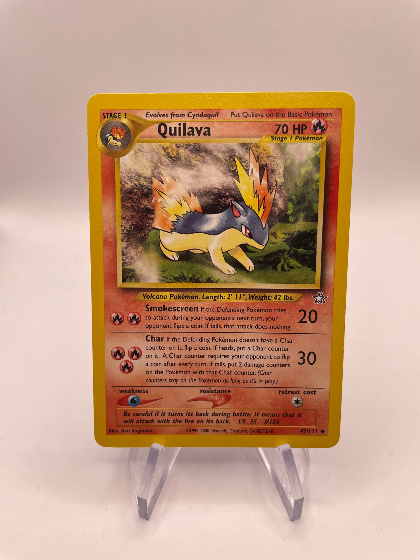 Pokemon Karte Neo Genesis Quilava 47/111 Englisch