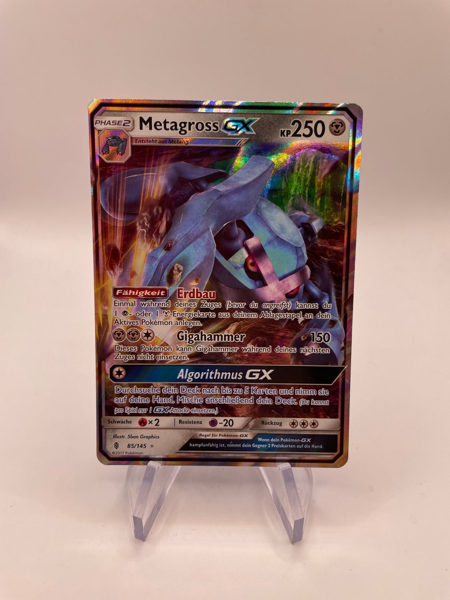 Pokemon Karte GX Metagross 85/145 Deutsch