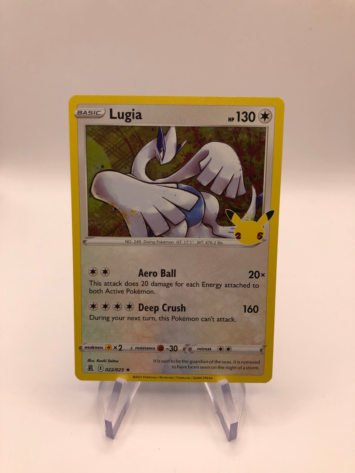 Pokemon Karte Holo Lugia 22/25 Deutsch