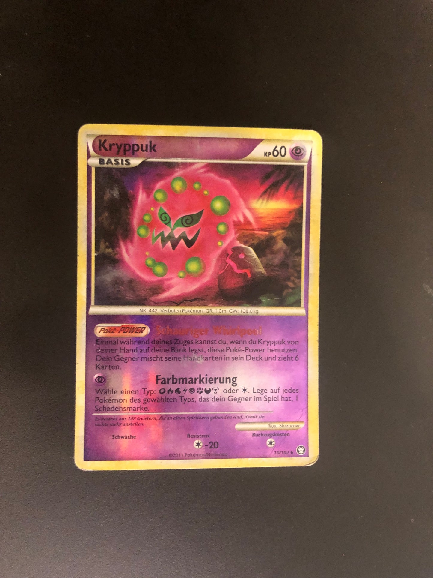 Pokemon Karte Kryppuk 10/102 Deutsch