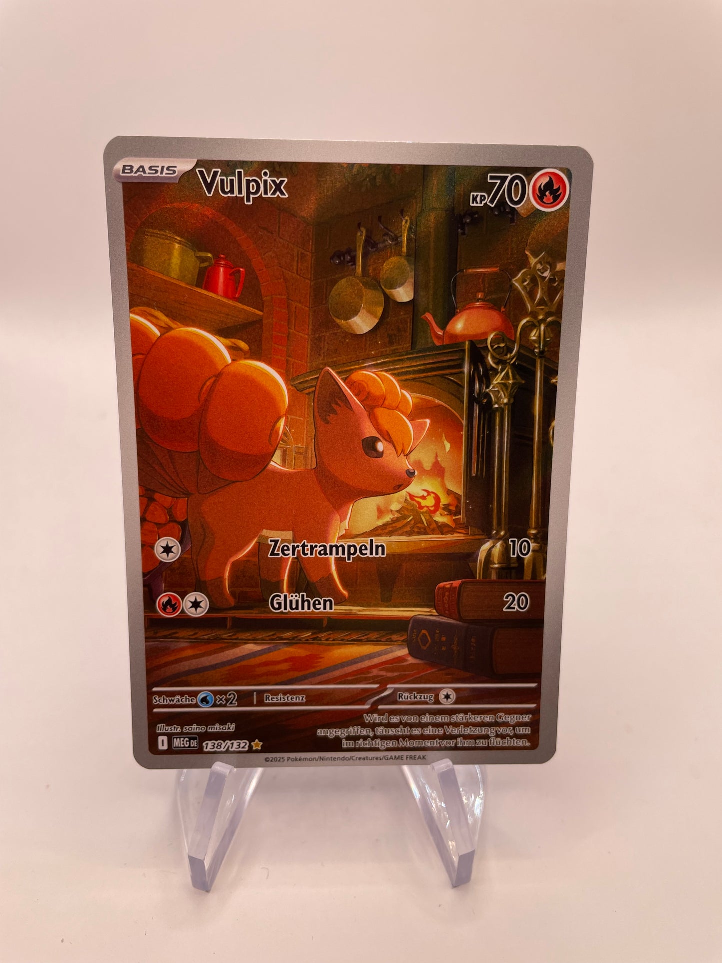 Pokémon Karte Art-Rare Vulpix 138/132 Deutsch