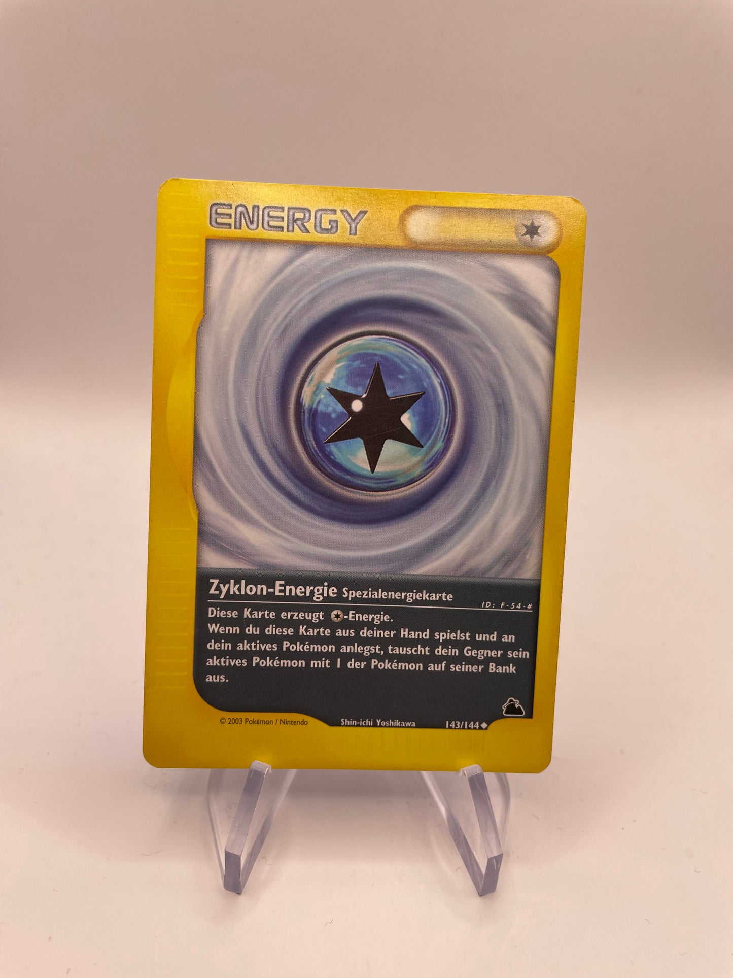 Pokemon Karte E-Series Zyklon-Energie 143/144 Deutsch