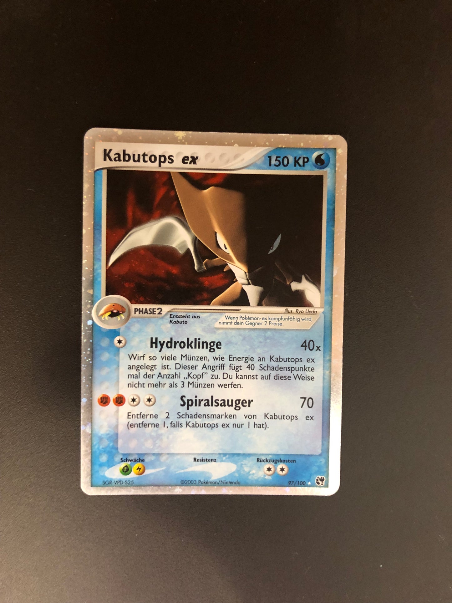 Pokemon Karte Ex Kabutops 97/100 Deutsch