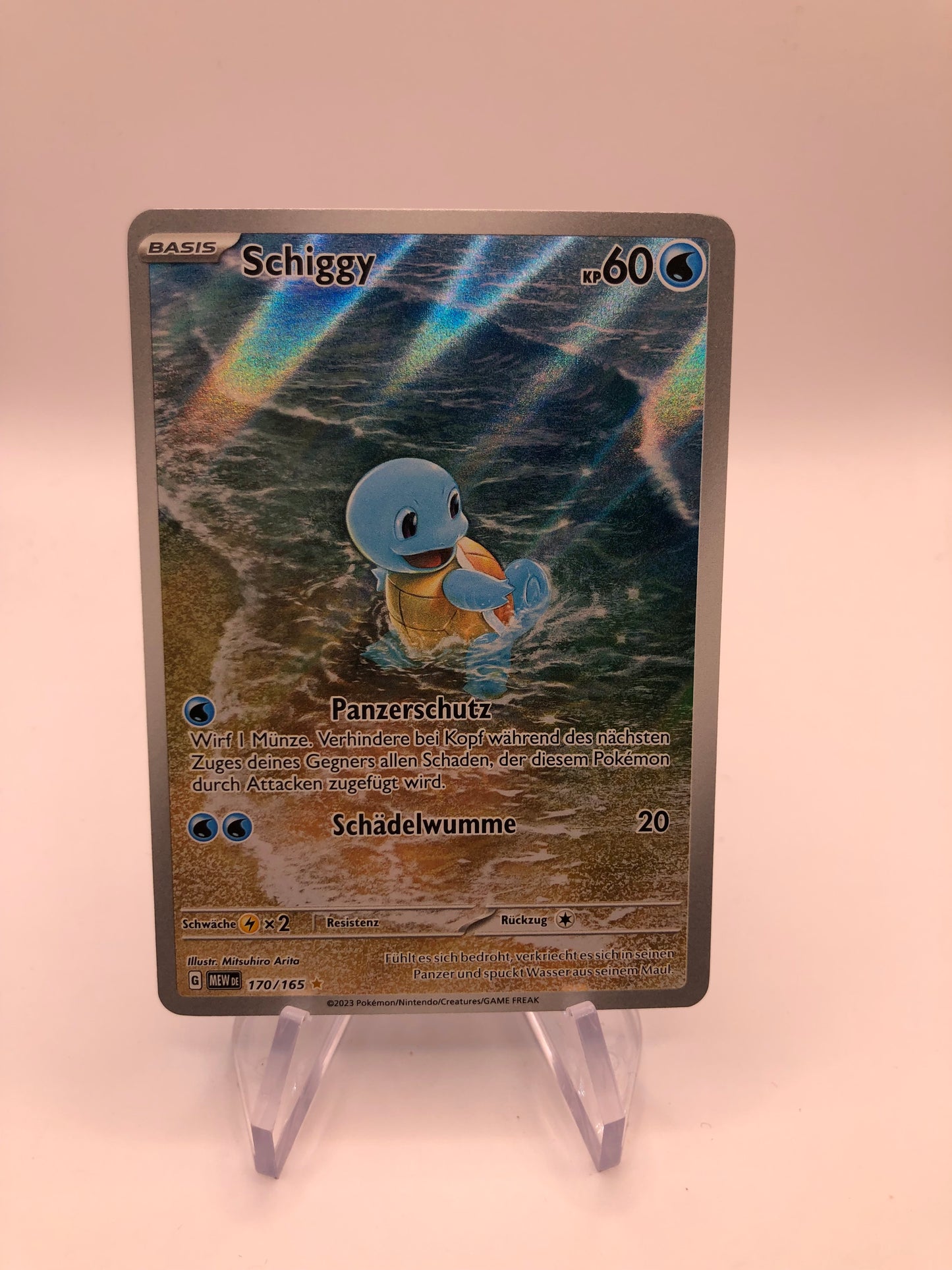 Pokemon Karte Art-Rarw Schiggy 170/165 Deutsch