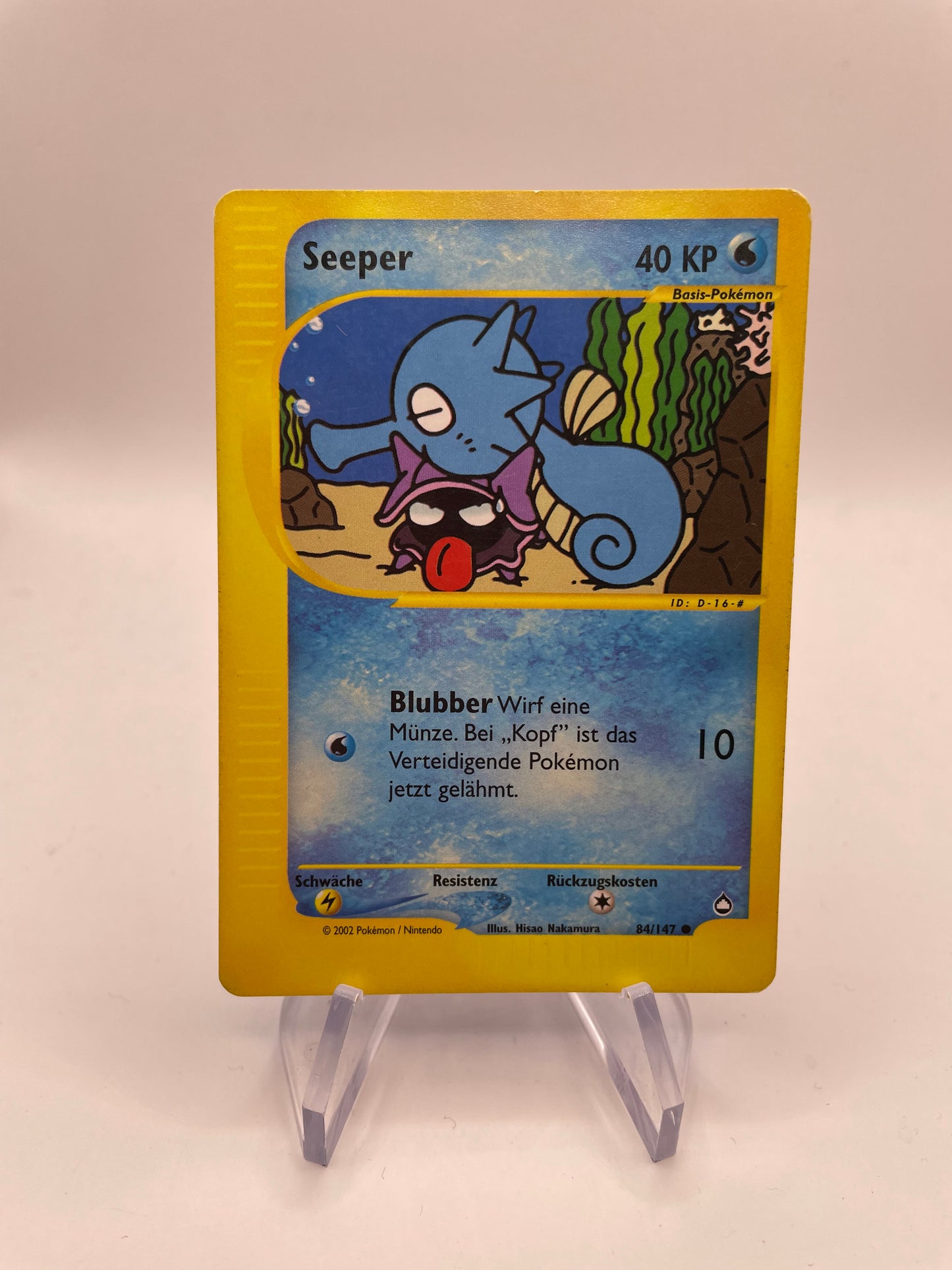 Pokemon Karte E-Series Seeper 84/147 Deutsch