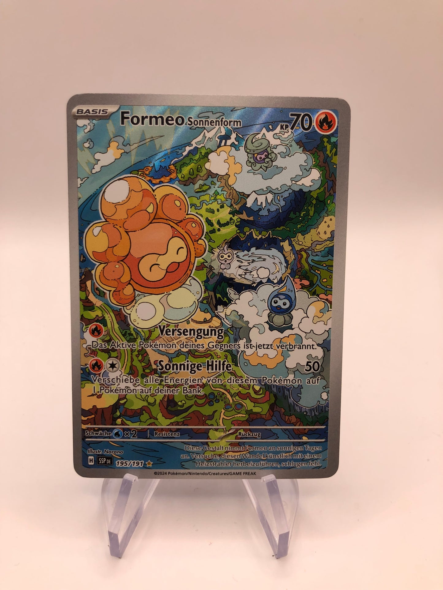 Pokemon Karte Art-Rare Formeo 195/191 Deutsch