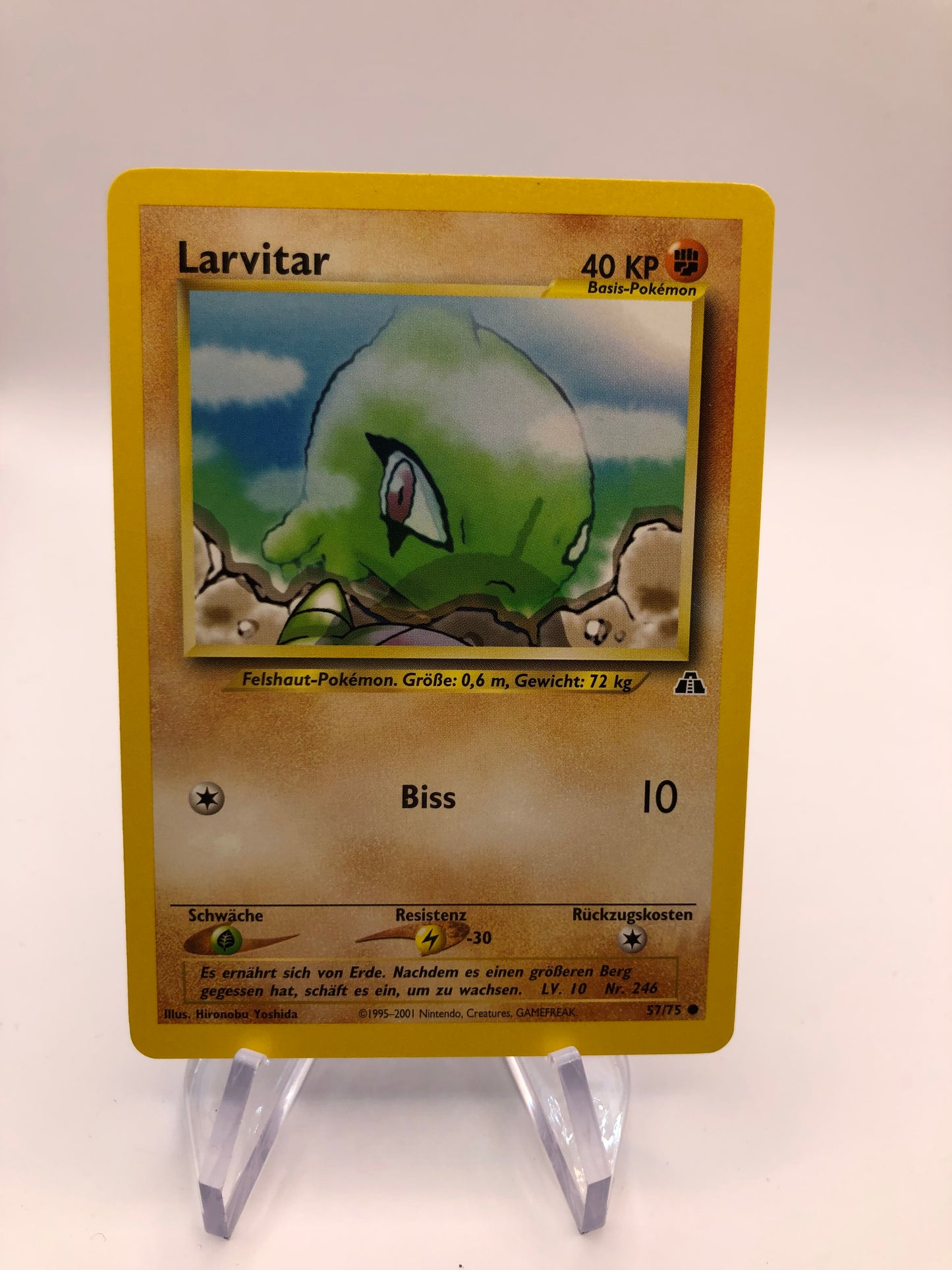 Pokemon Karte Neo Discovery Larvitar 57/75 Deutsch