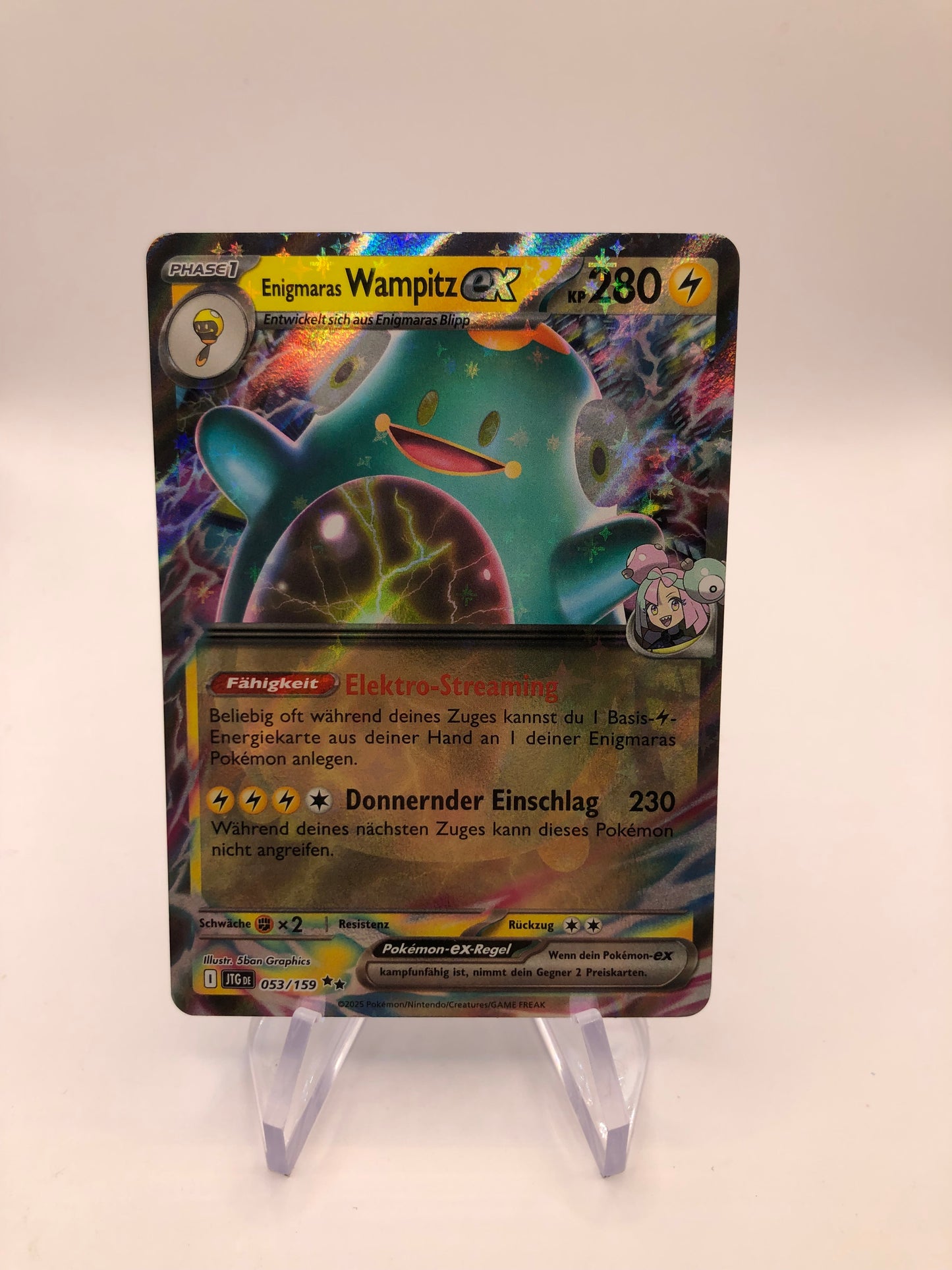 Pokemon Karte EX Wampitz 53/159 Deutsch