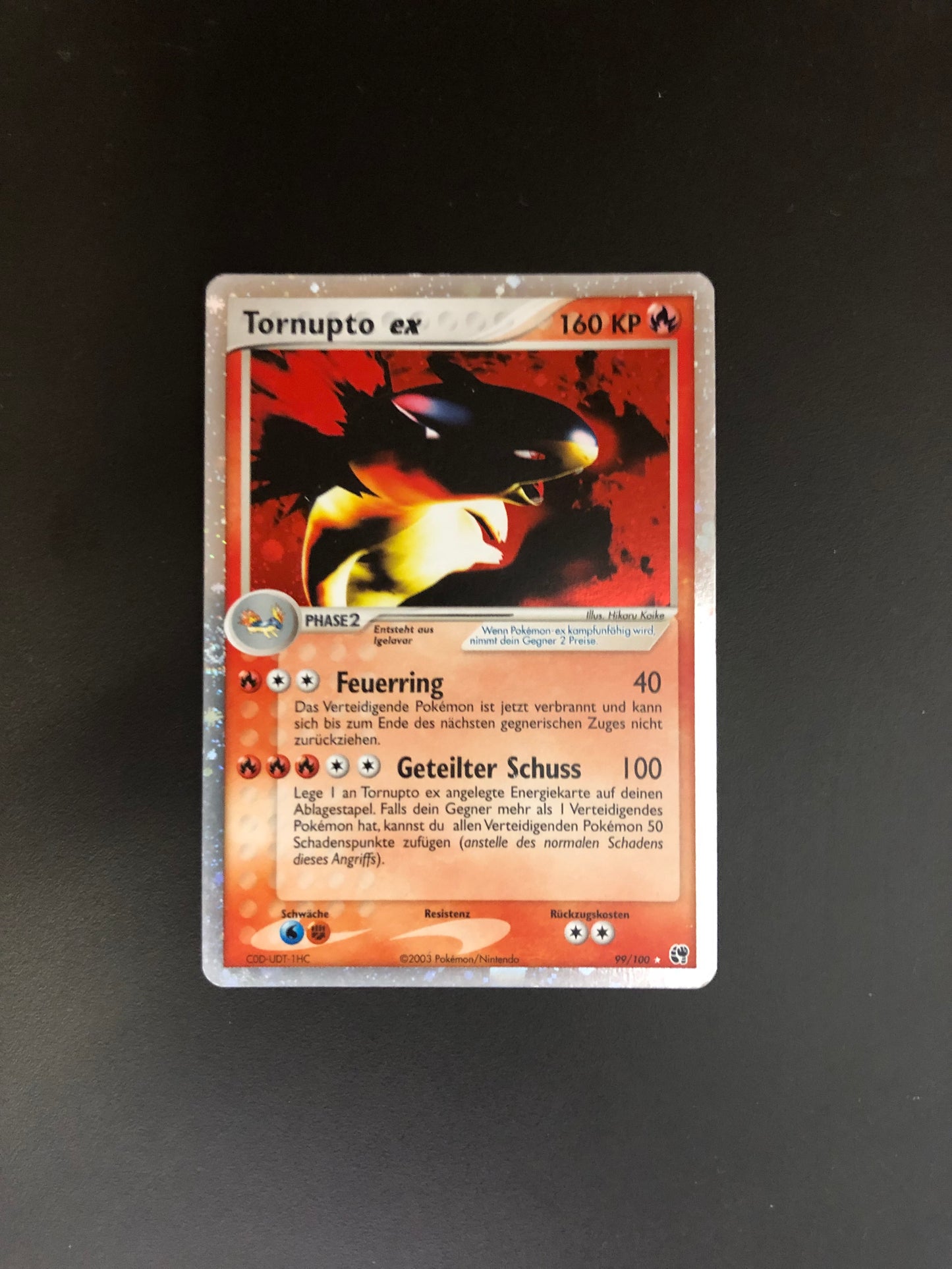 Pokemon Karten Ex Tornupto 99/100 Deutsch