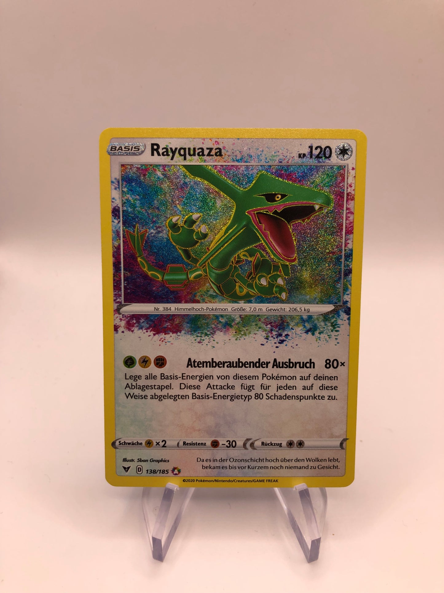 Pokemon Karte Amazing Rare Rayquaza 138/185 Deutsch