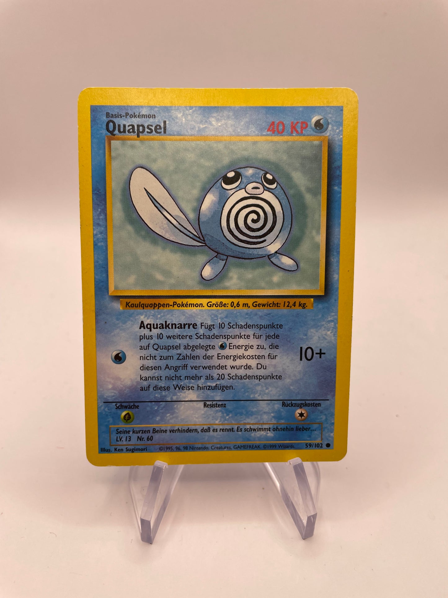 Pokemon Karte Base Set Quapsel 59/102 Deutsch