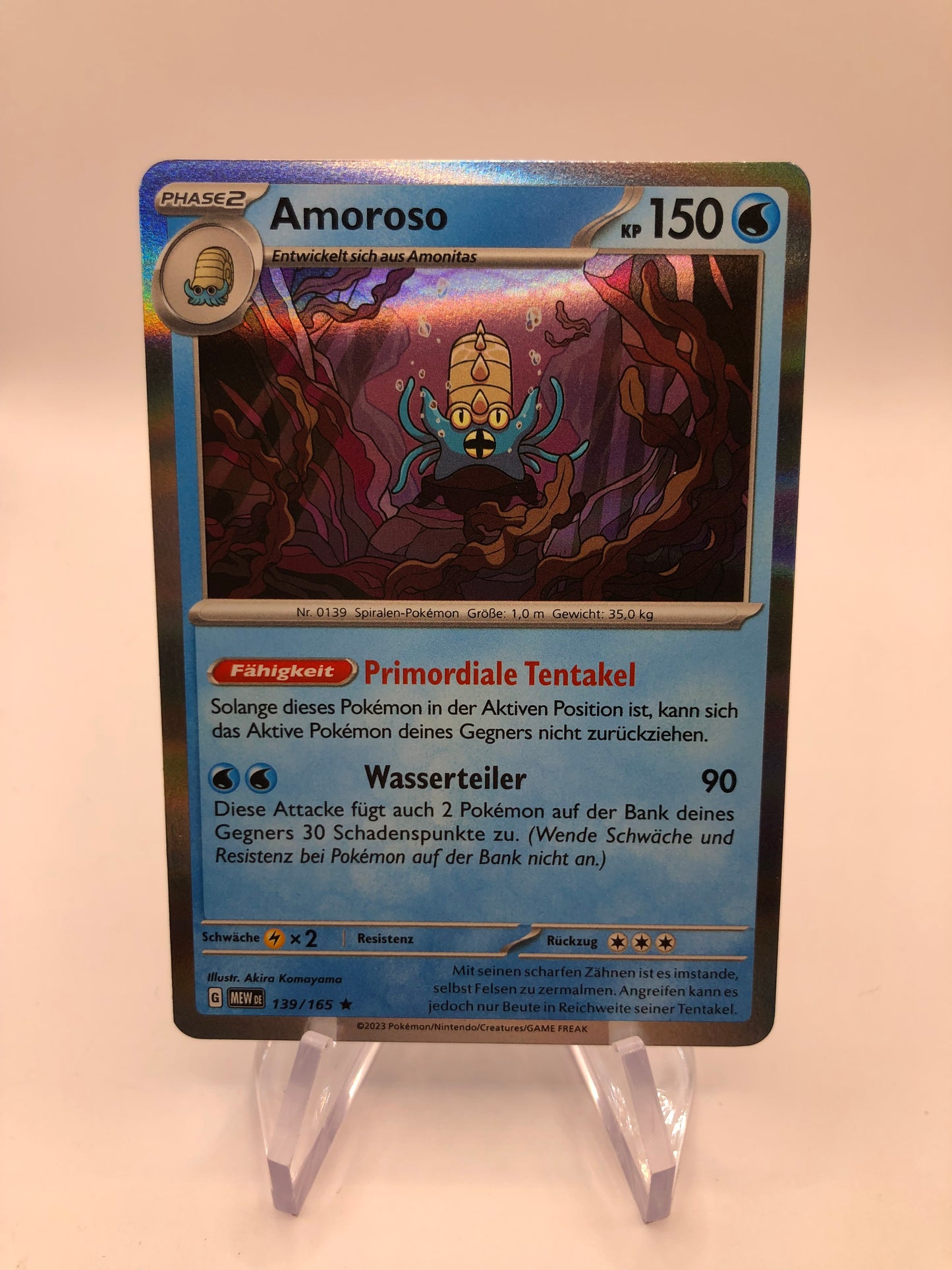Pokemon Karte Holo Amoroso 139/165 Deutsch