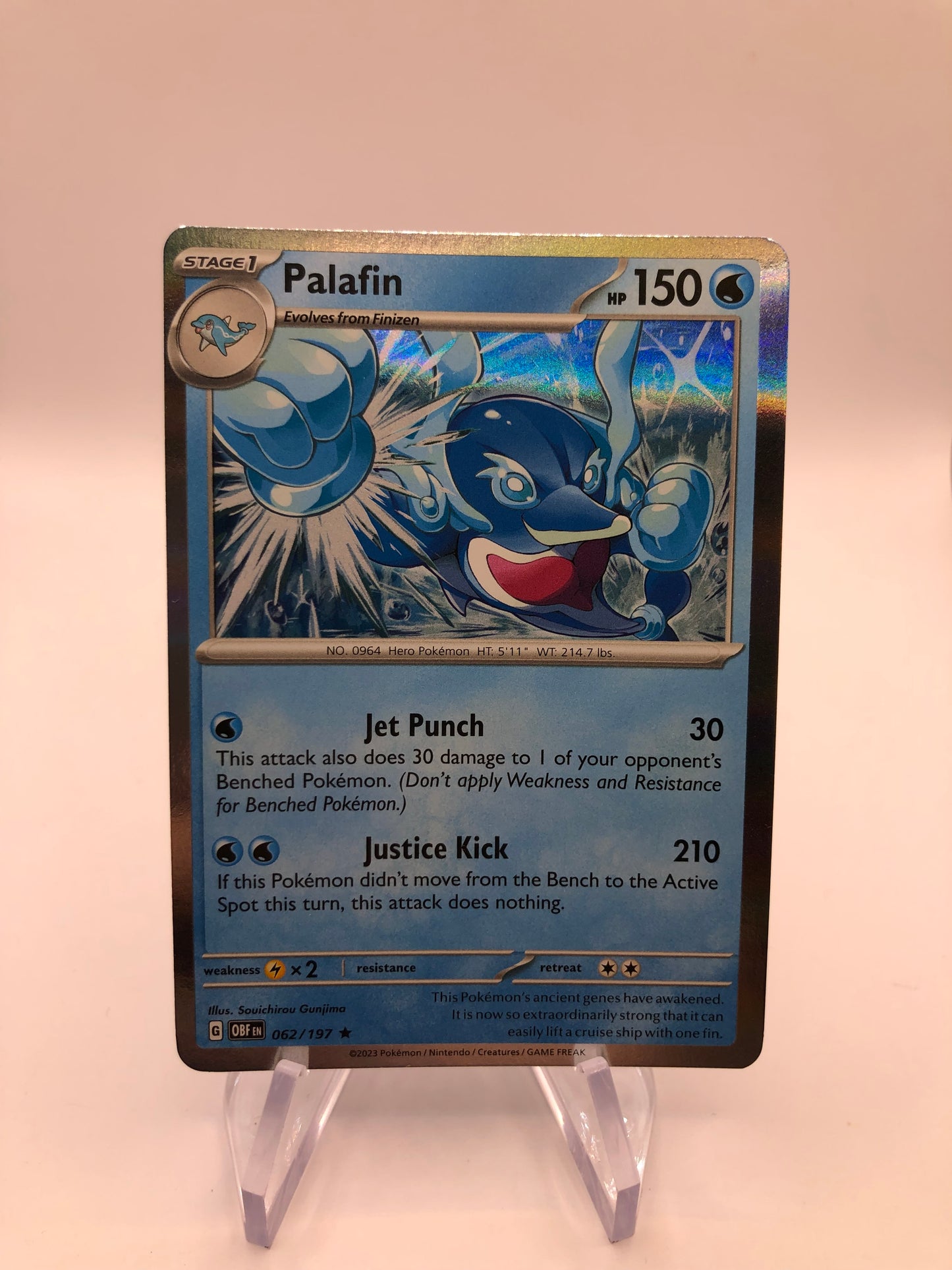 Pokemon Karte Holo Palafin 62/197 Englisch