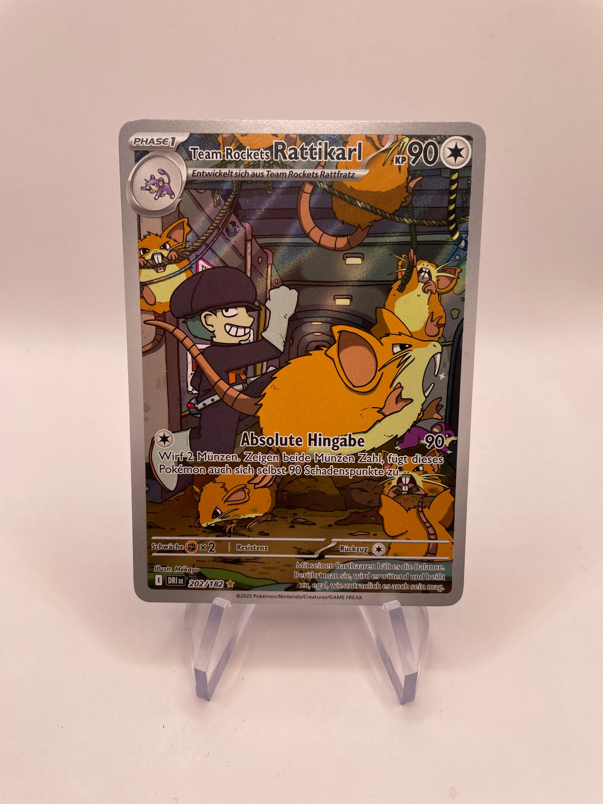Pokemon Karte Art-Rare Rattikarl 202/182 Deutsch