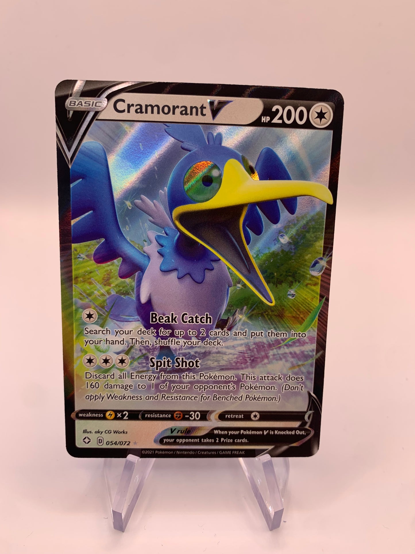 Pokemon Karte V Urgel 54/72 Englisch