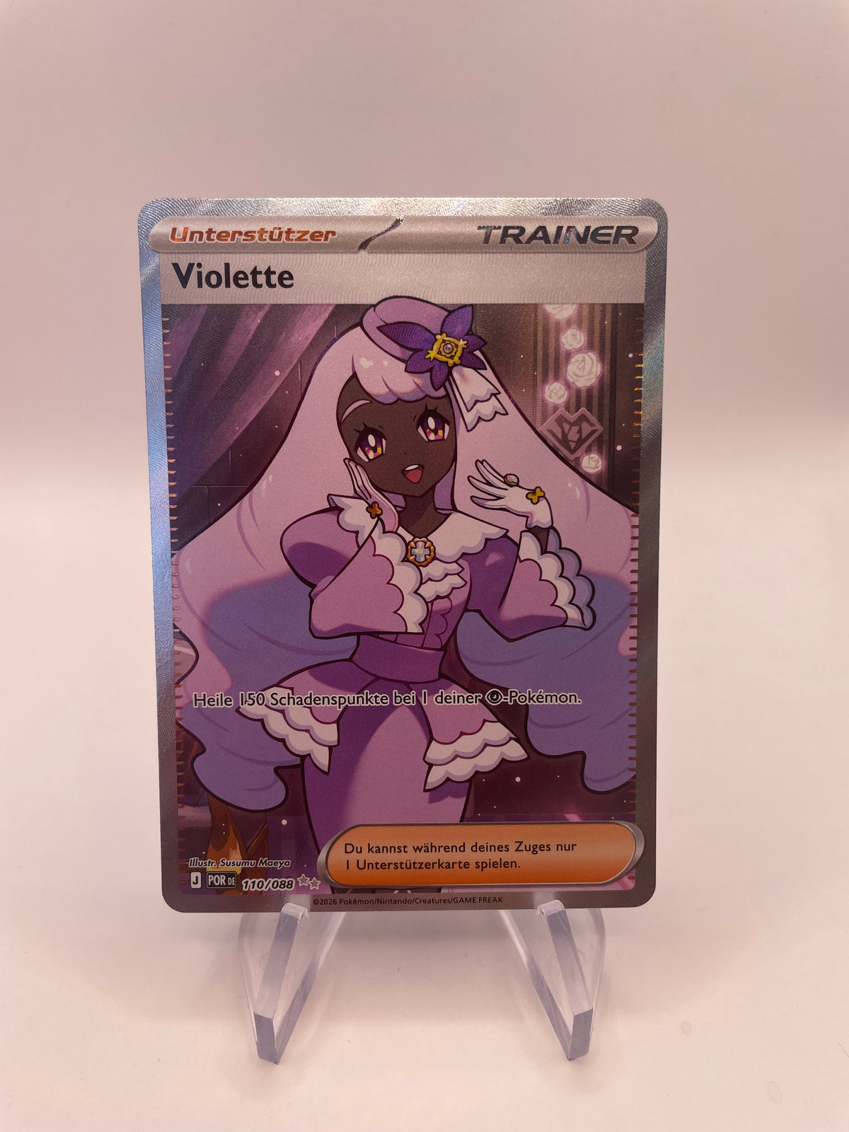 Pokemon Karte Trainer Violette 110/88 Deutsch