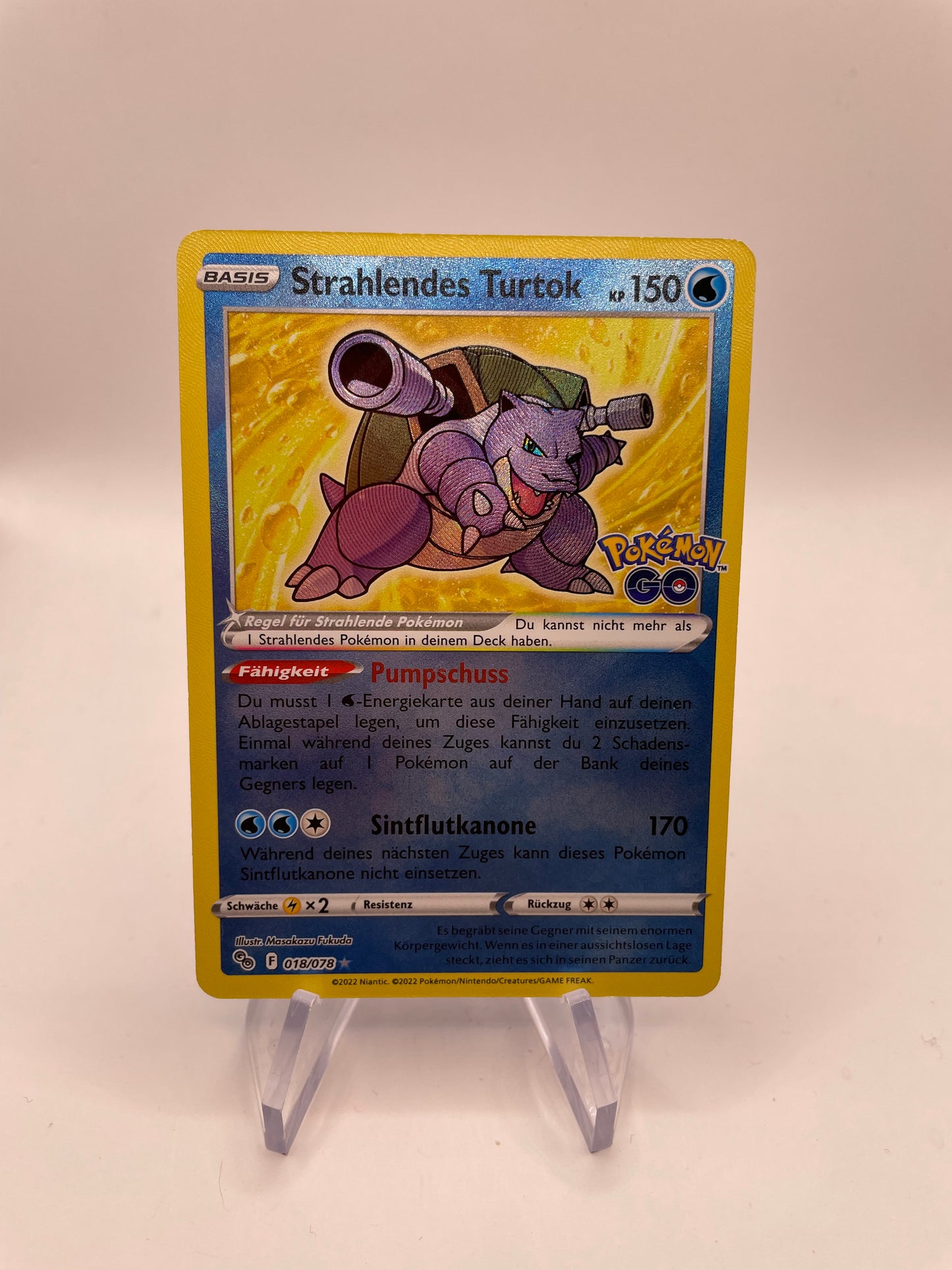 Pokemon Karte Strahlendes Turtok 18/78 Deutsch