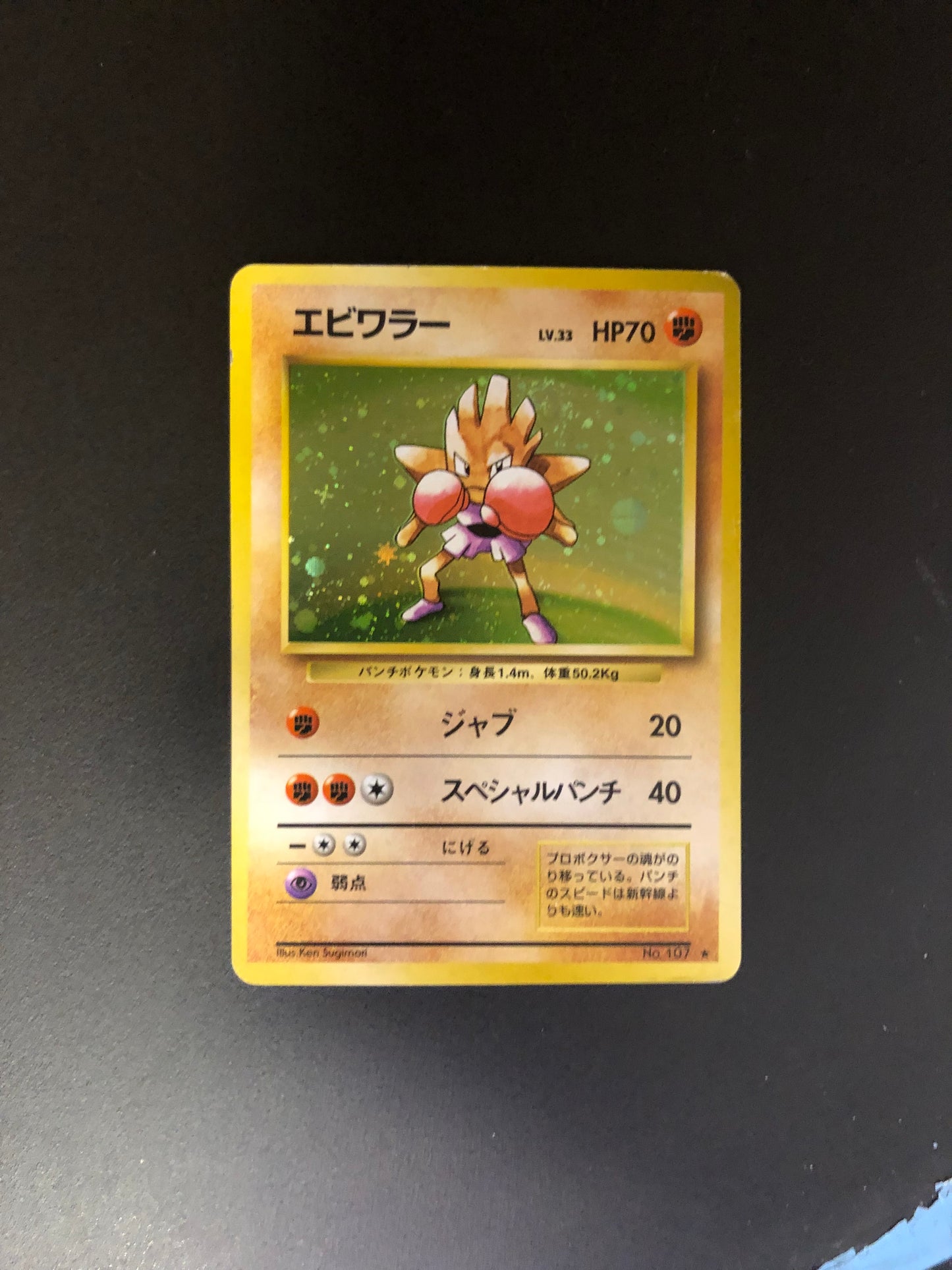 Pokemon Karte Holo Nokchan No.107