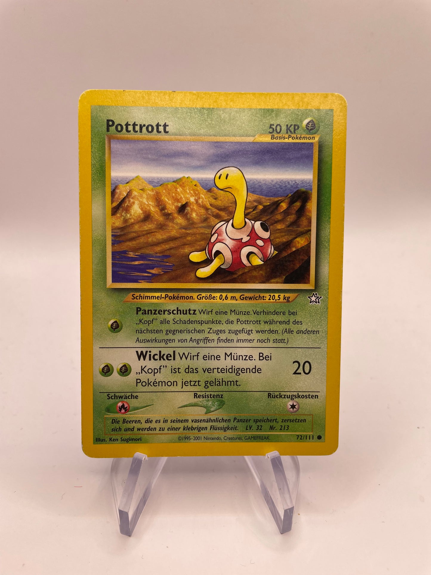 Pokemon Karte Neo Genesis Pottrott 72/111 Deutsch