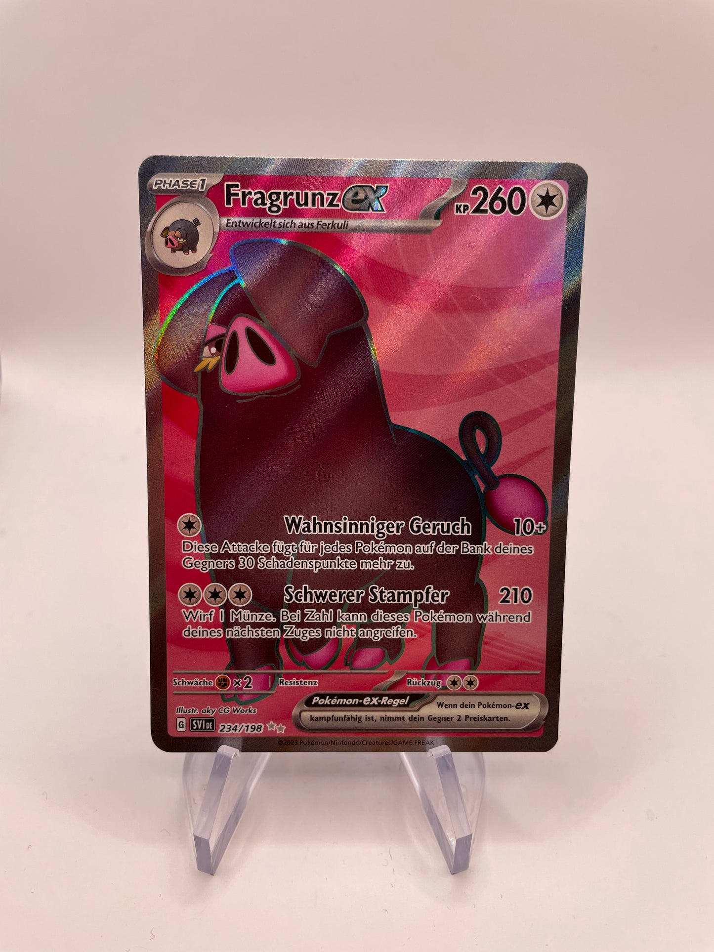 Pokemon Karte Ex Fragrunz 234/198 Deutsch