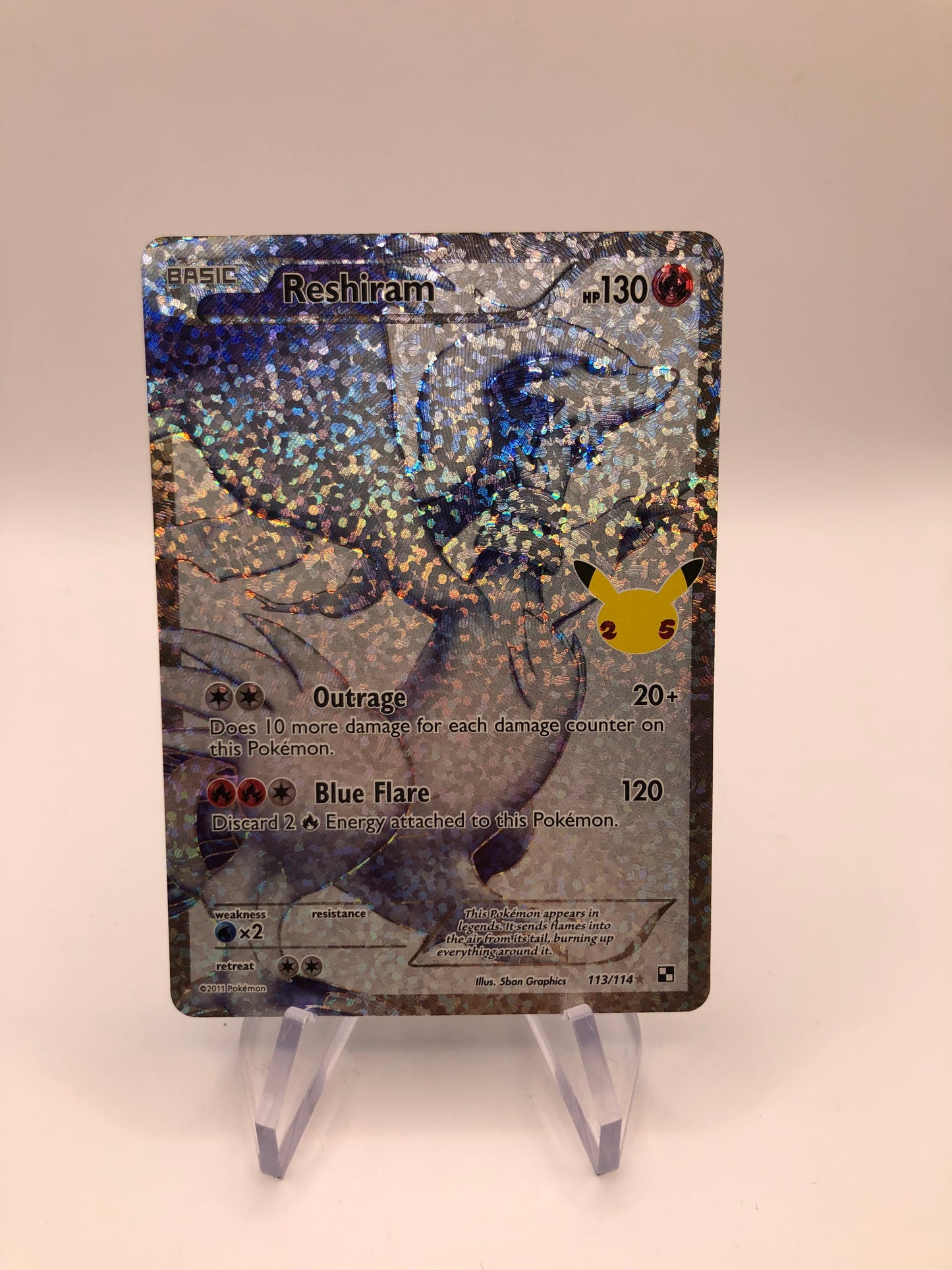 Pokemon Karte Celebration Reshiram 113/144 Englisch