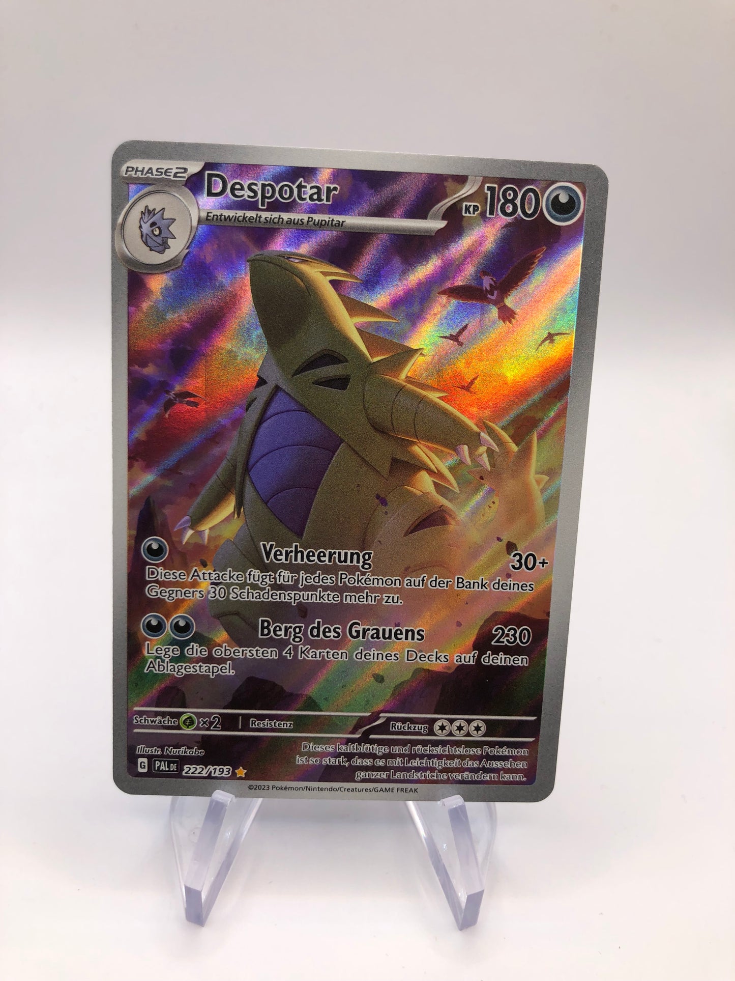 Pokemon Karte Art-Rare Despotar 222/193 Deutsch