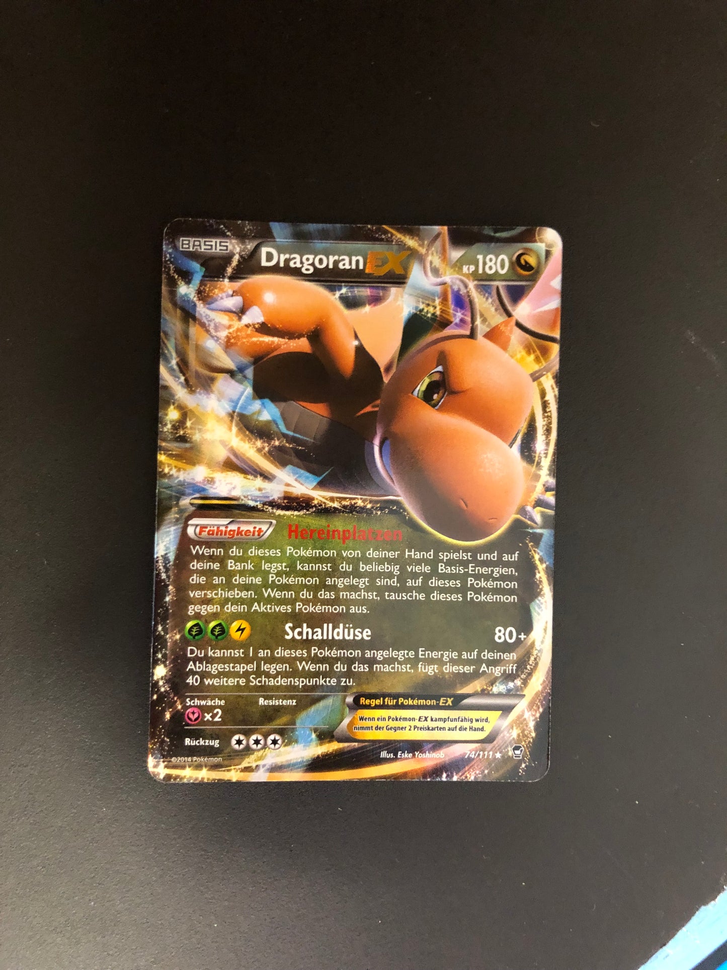 Pokemon Karte Dragoran 74/111 Deutsch