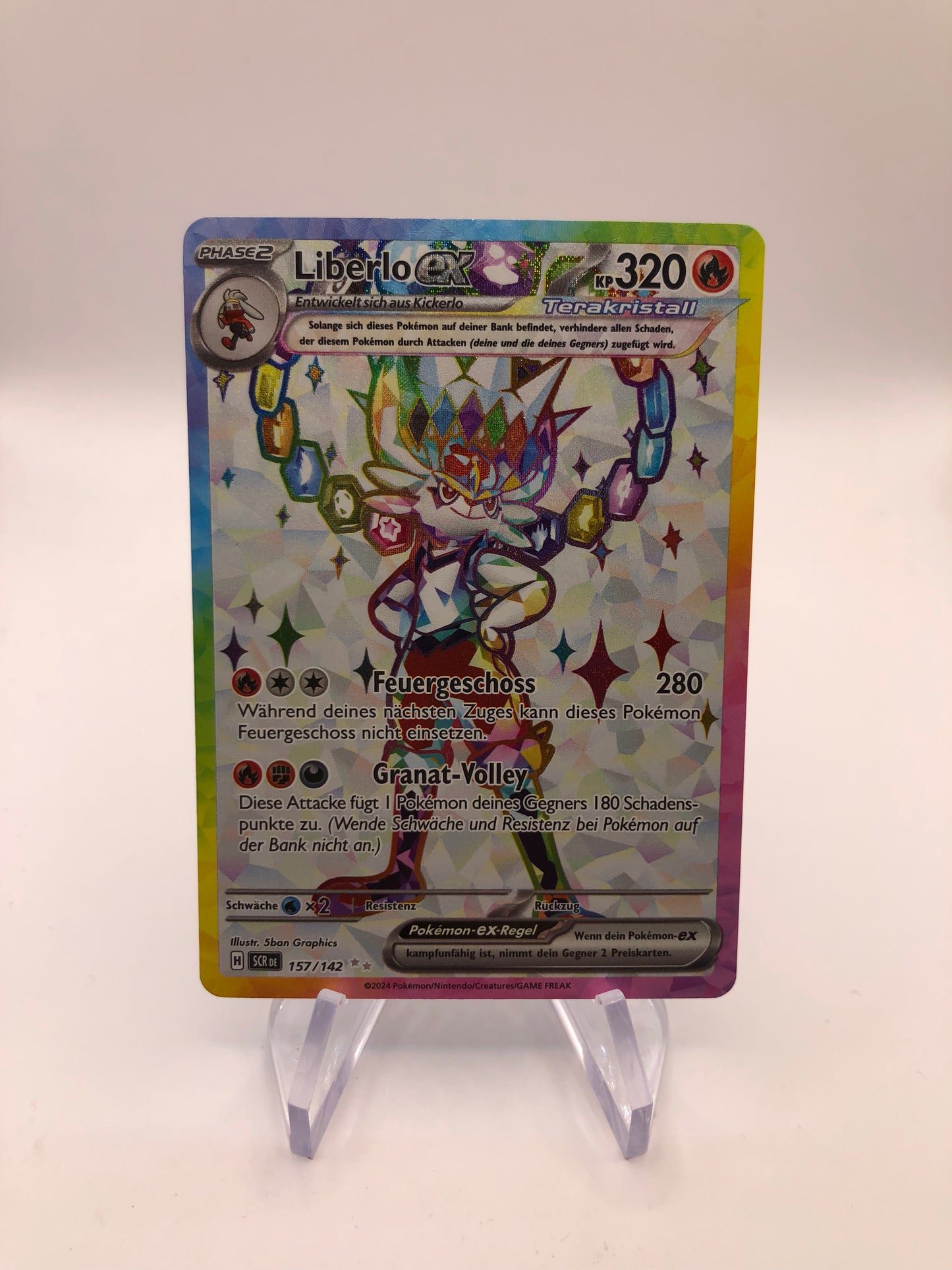 Pokemon Karte ex Liberlo 157/142 Deutsch
