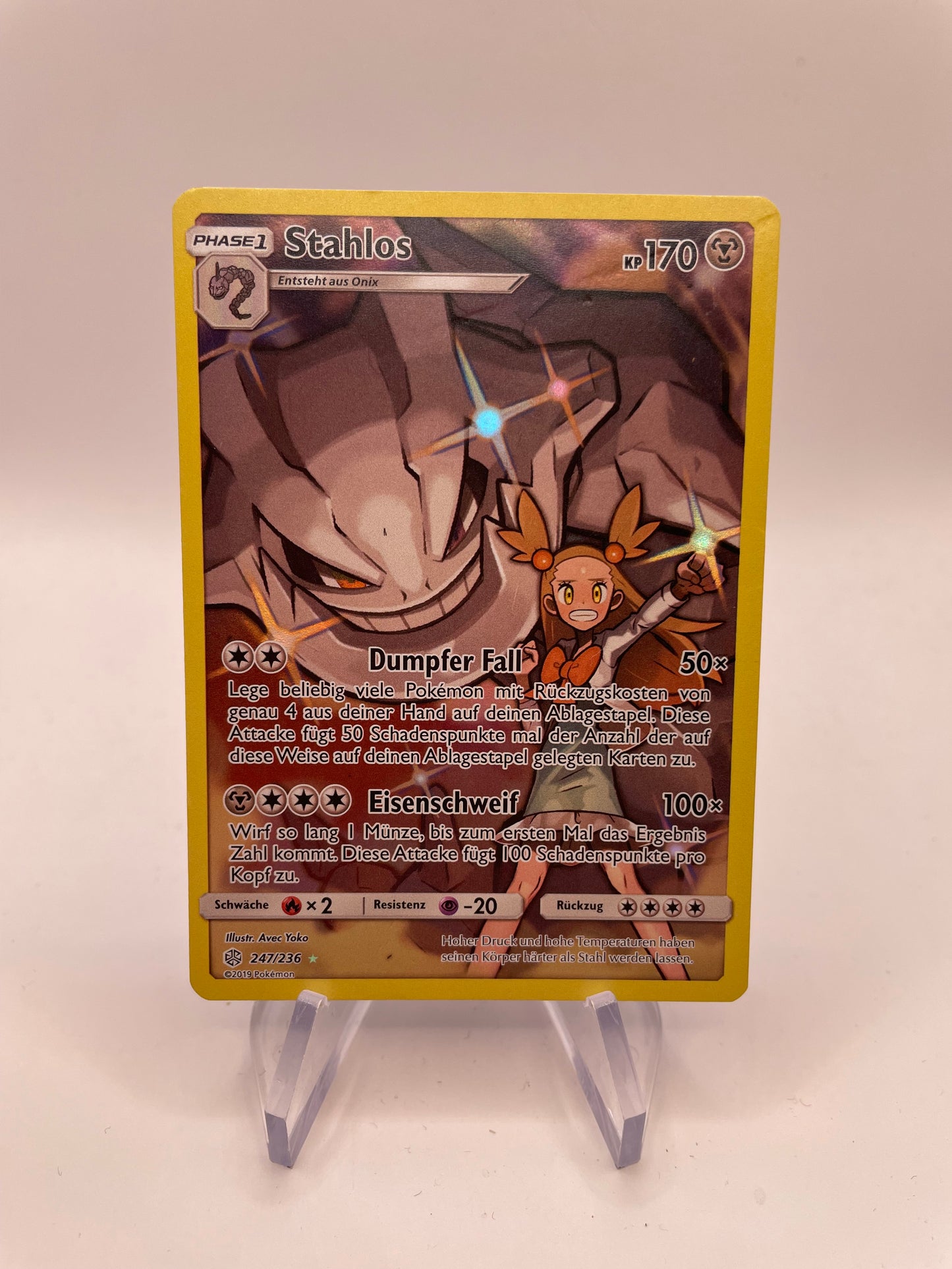 Pokemon Karte Art Rare Stahlos 247/236 Deutsch