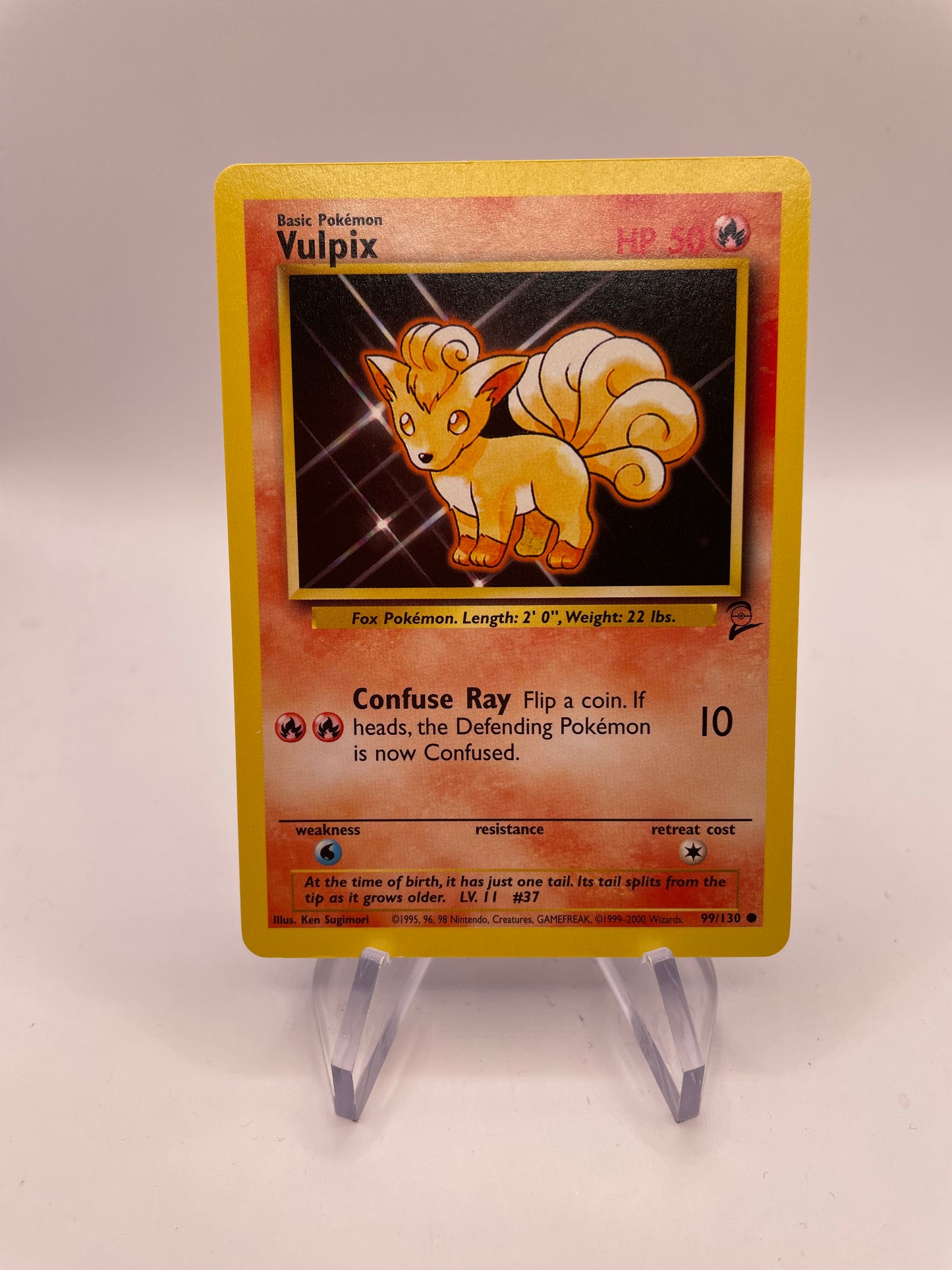 Pokemon Karte Base Set 2 Vulpix 99/130 Englisch