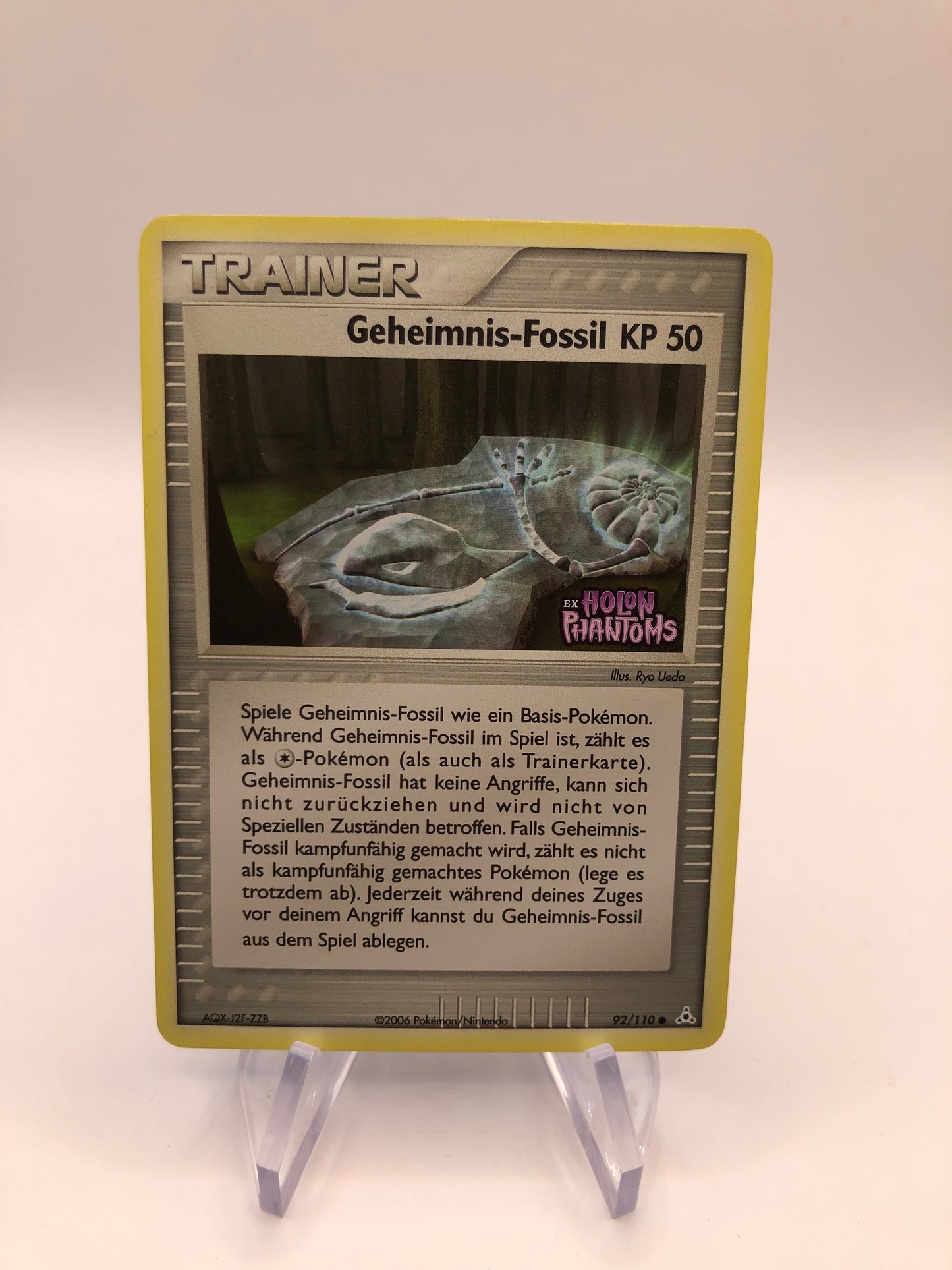 Pokemon Karte Stamp Geheimnis-Fossil 92/110 Deutsch