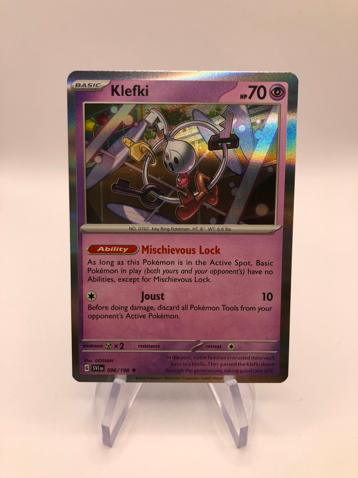 Pokemon Karte Holo Klefki 96/198 Englisch