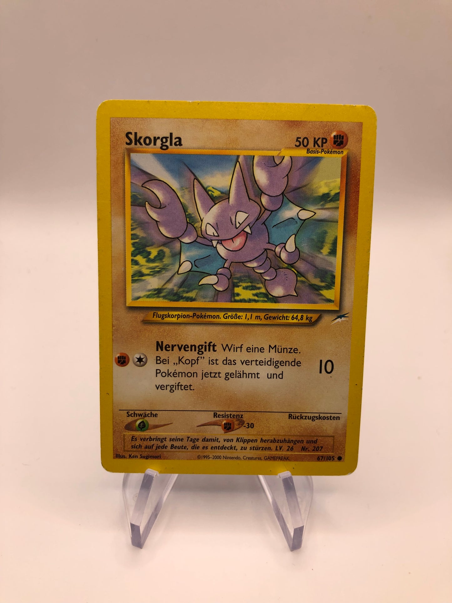 Pokemon Karte Neo Destiny Skorgla 67/105 Deutsch