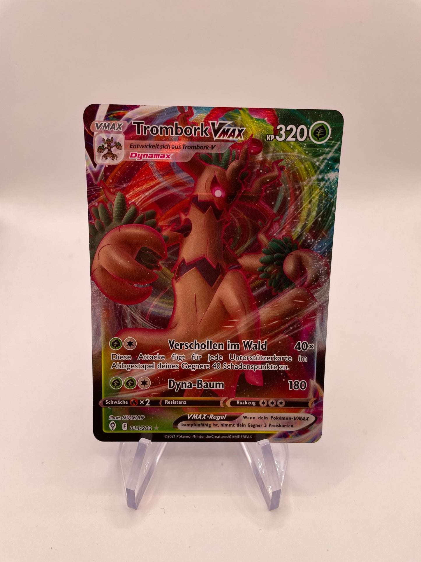 Pokémon Karte VMax Trombork 14/203 Deutsch