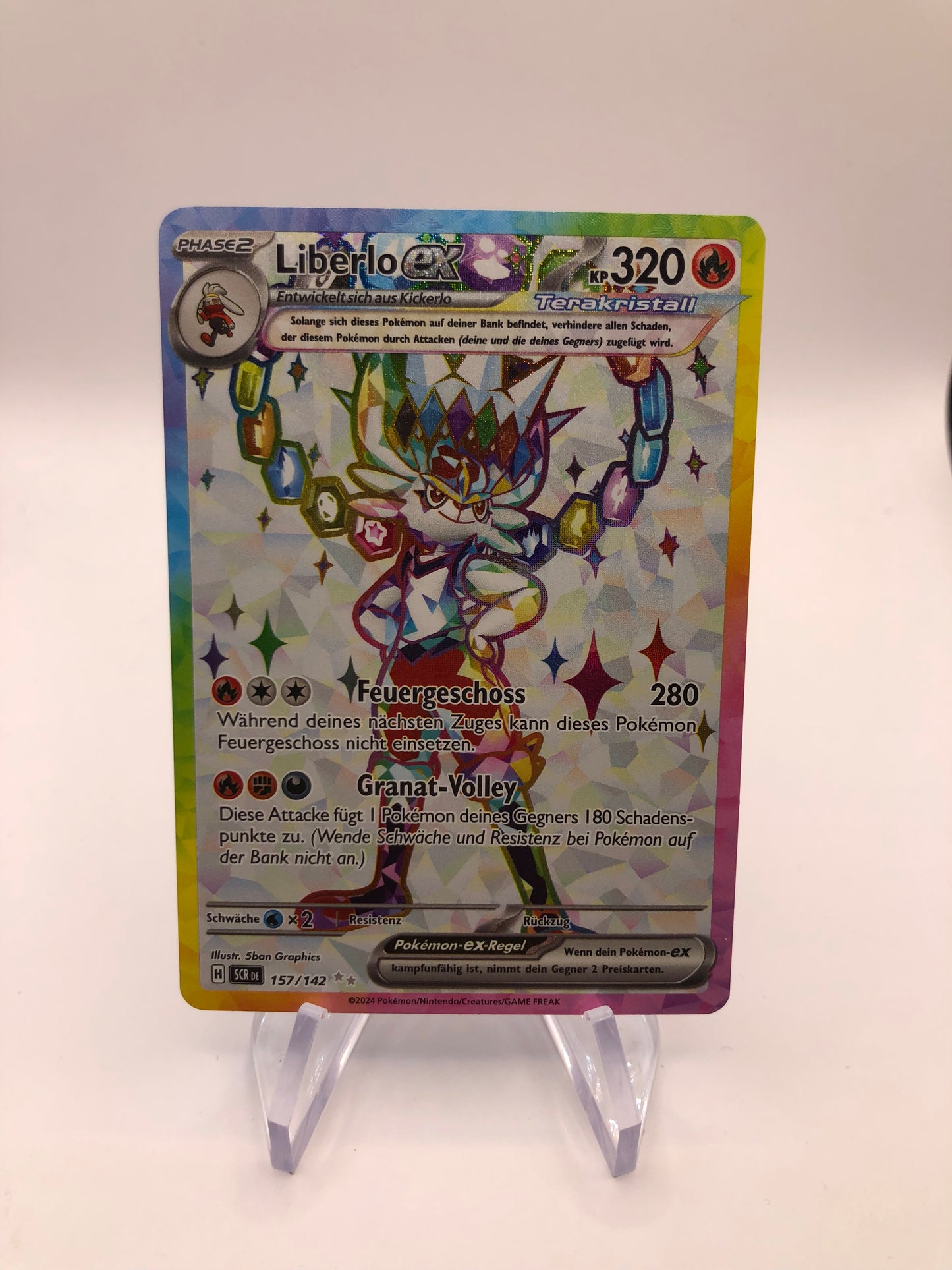 Pokemon Karte EX Liberlo 157/142 Deutsch