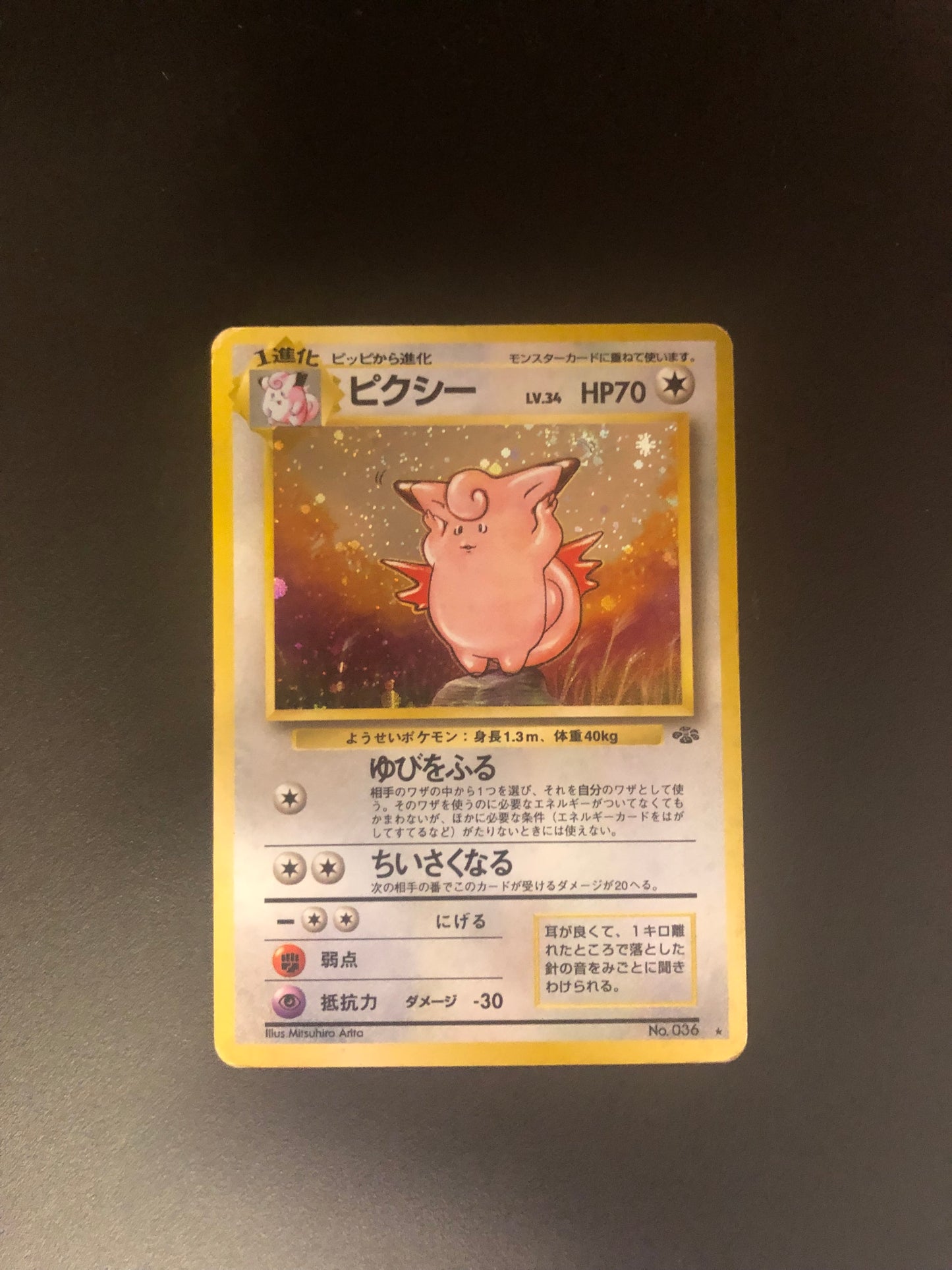 Pokemon Karte Holo Pixi No.36 Japanisch