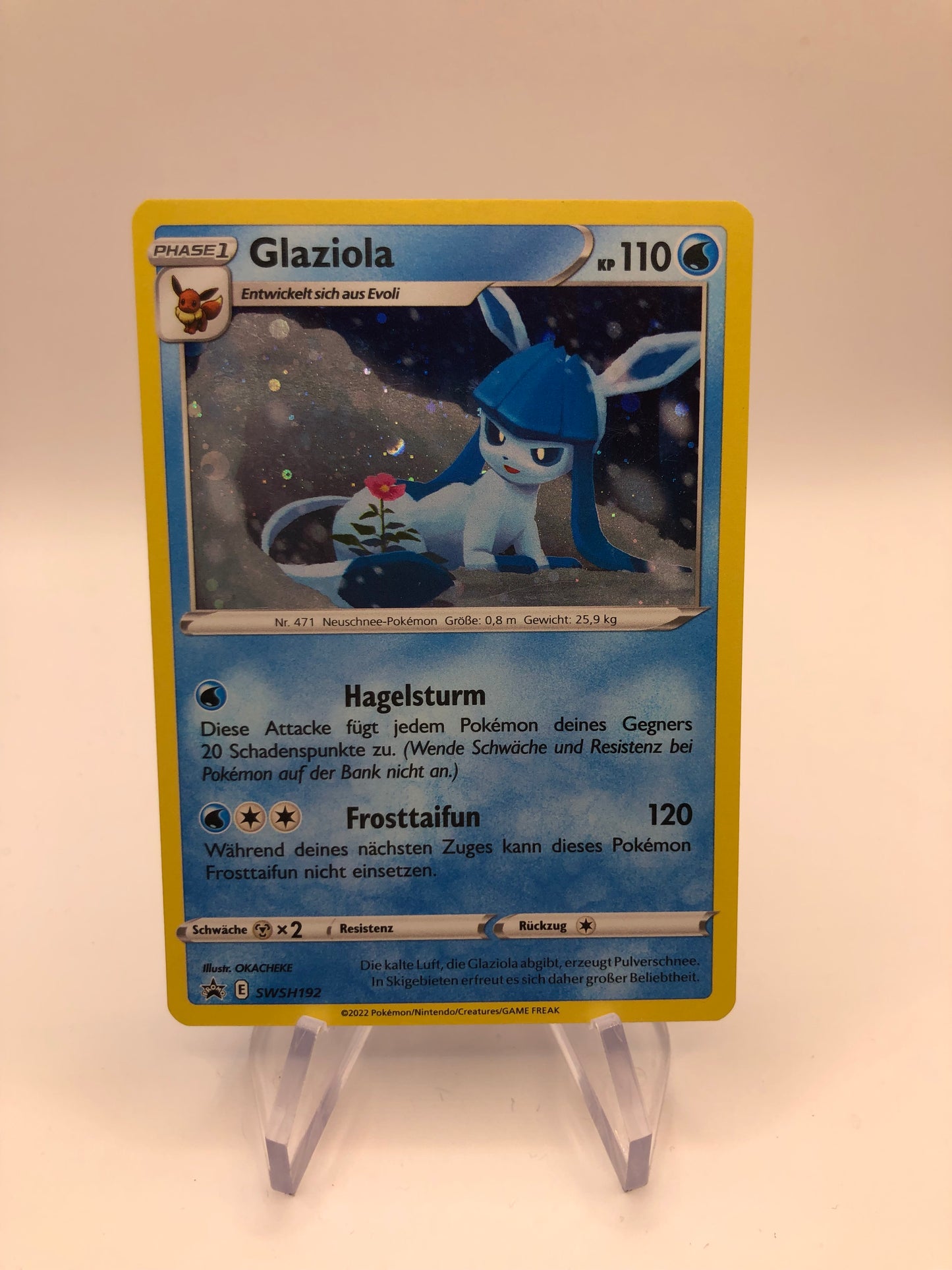 Pokémon Karte Holo Promo Glaziola SWSH192 Deutsch