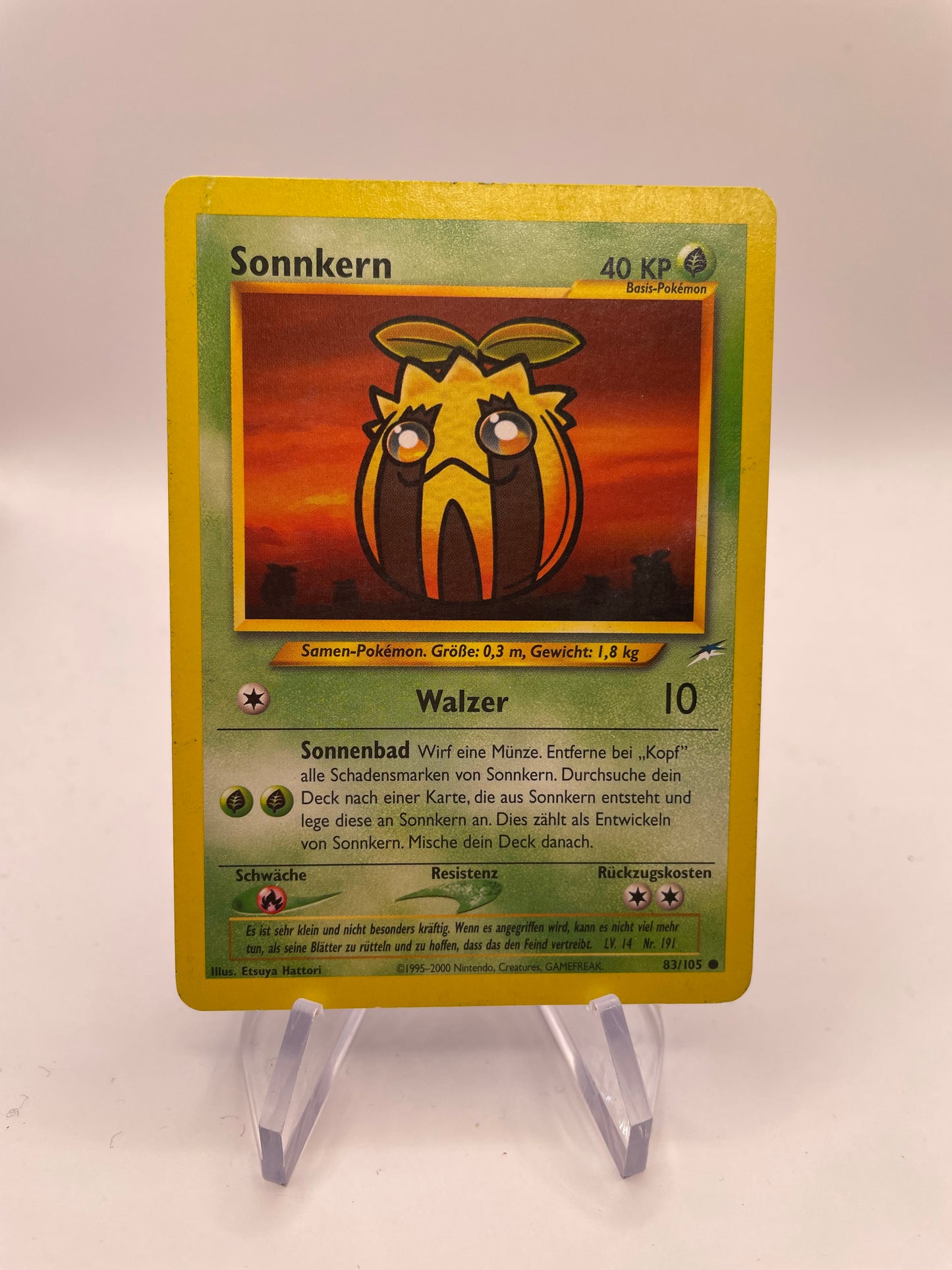 Pokemon Karte Neo Destiny Sonnkern 83/105 Deutsch