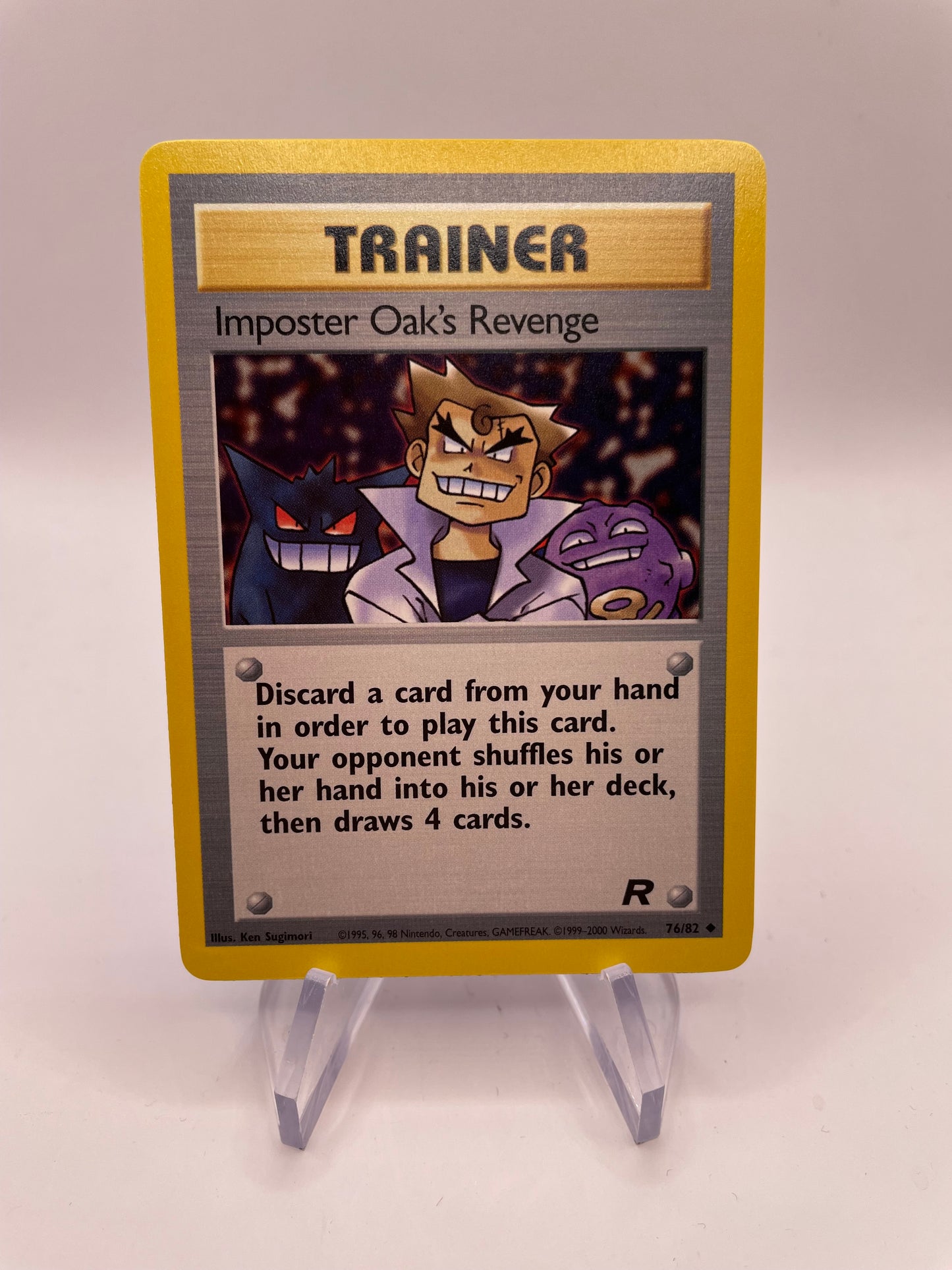 Pokemon Karte Rocket Trainer Imposter Oaks Revenge 76/82 Englisch