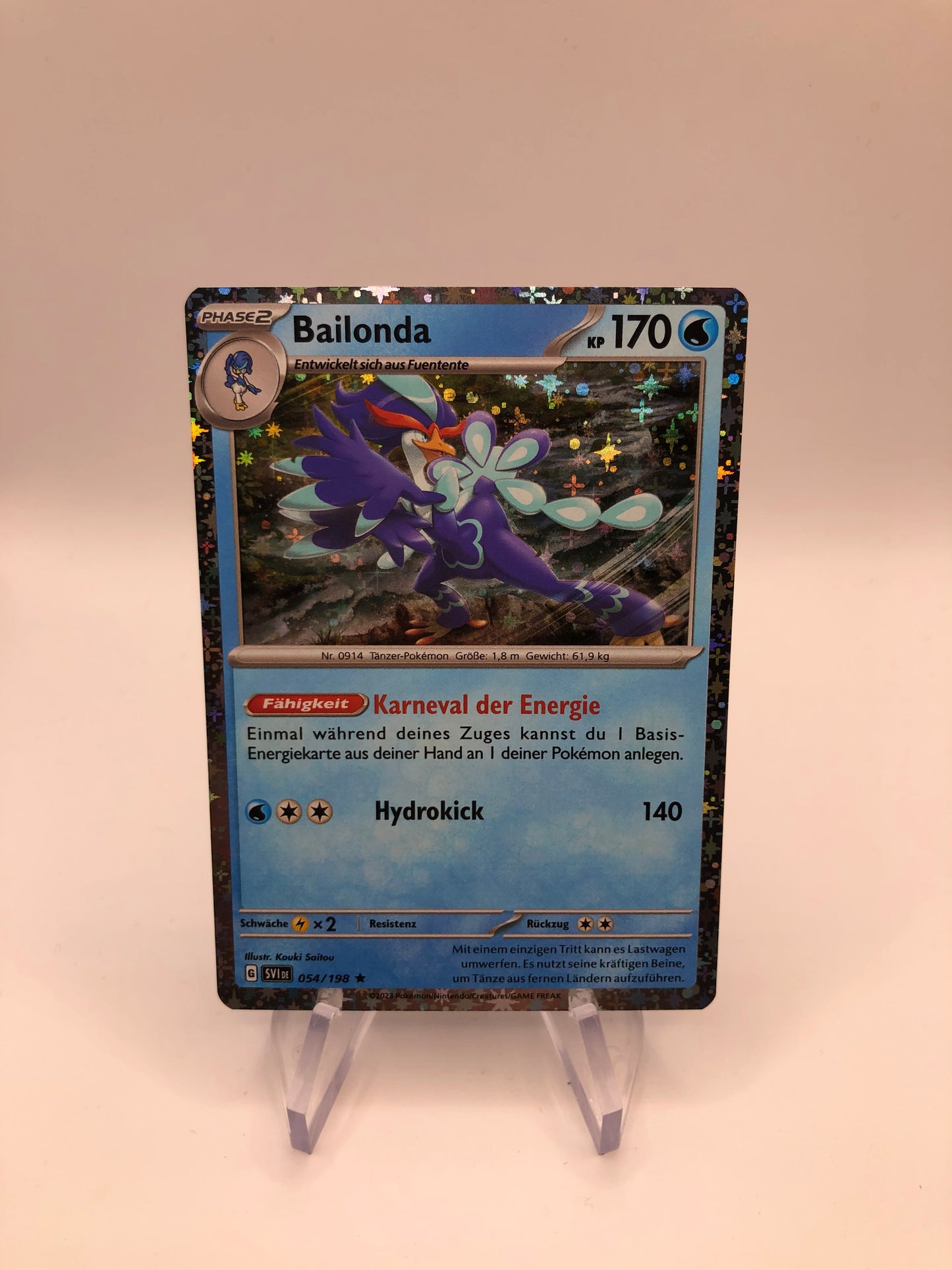 Pokemon Karte Holo Bailonda 54/198 Deutsch