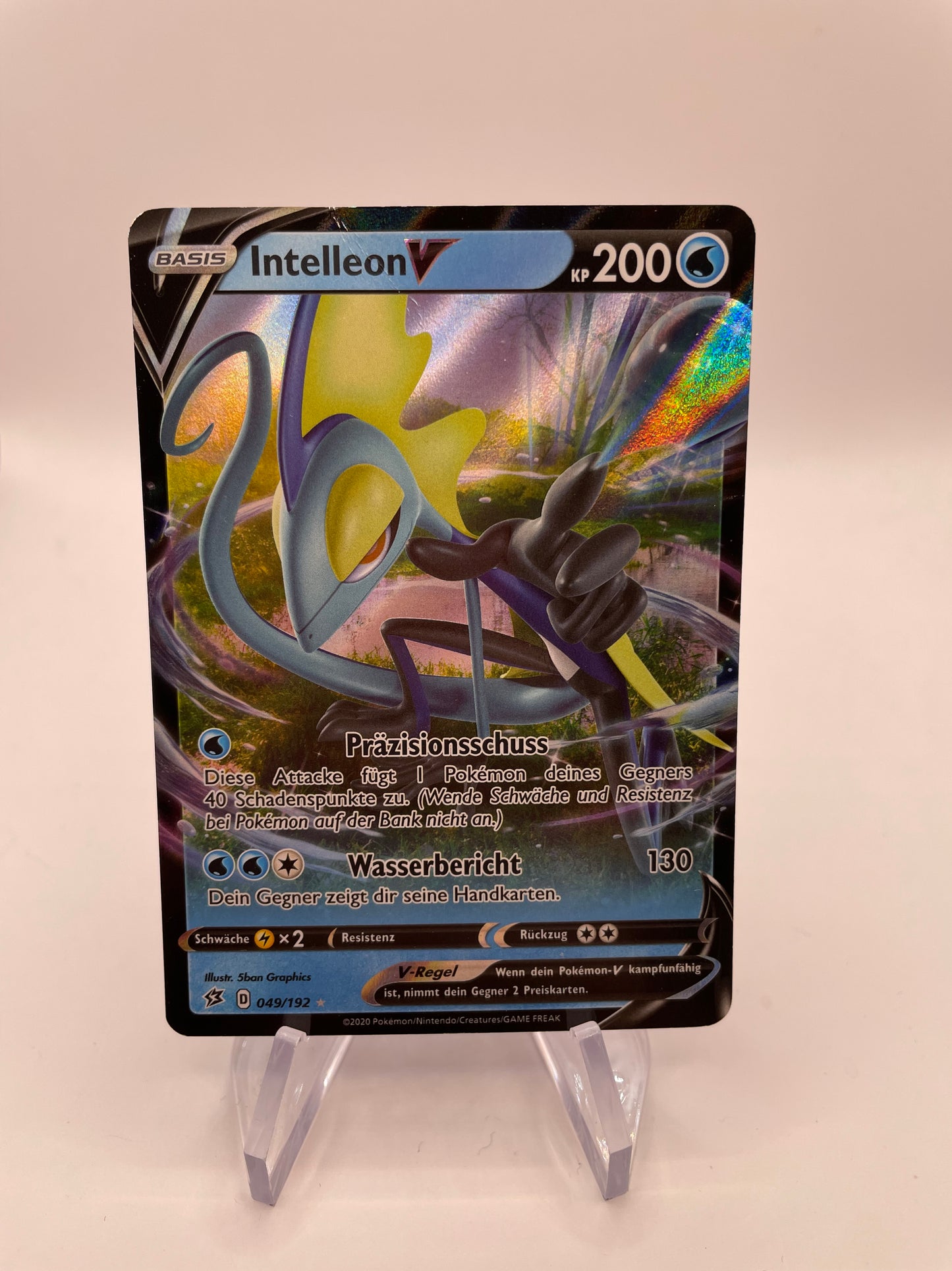 Pokemon Karte V Intelleon 49/192 Deutsch