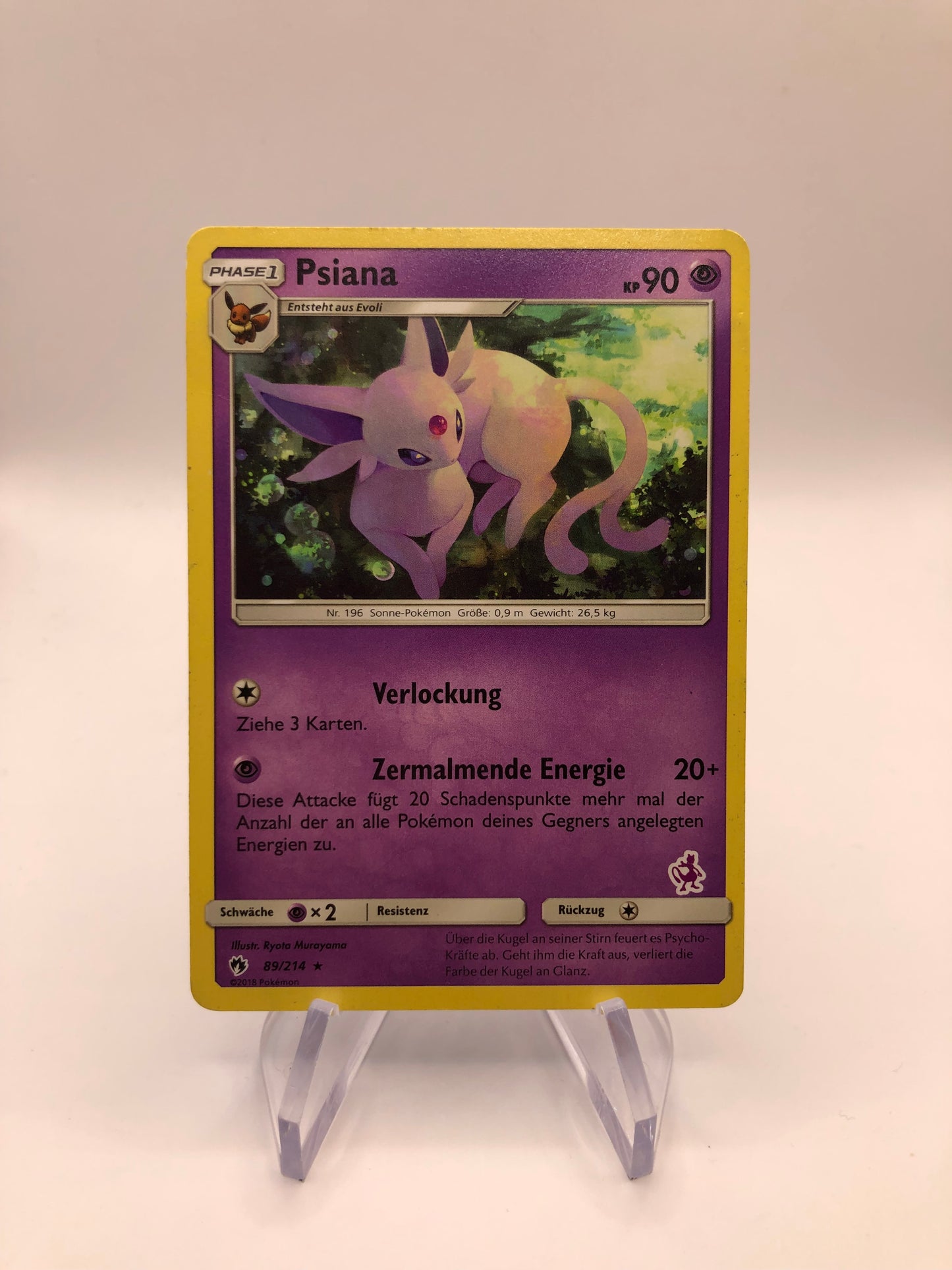 Pokemon Karte Psiana 89/214 Deutsch