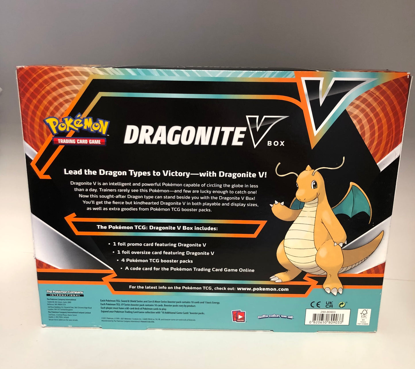 Pokemon OVP Dragoran V Box Englisch