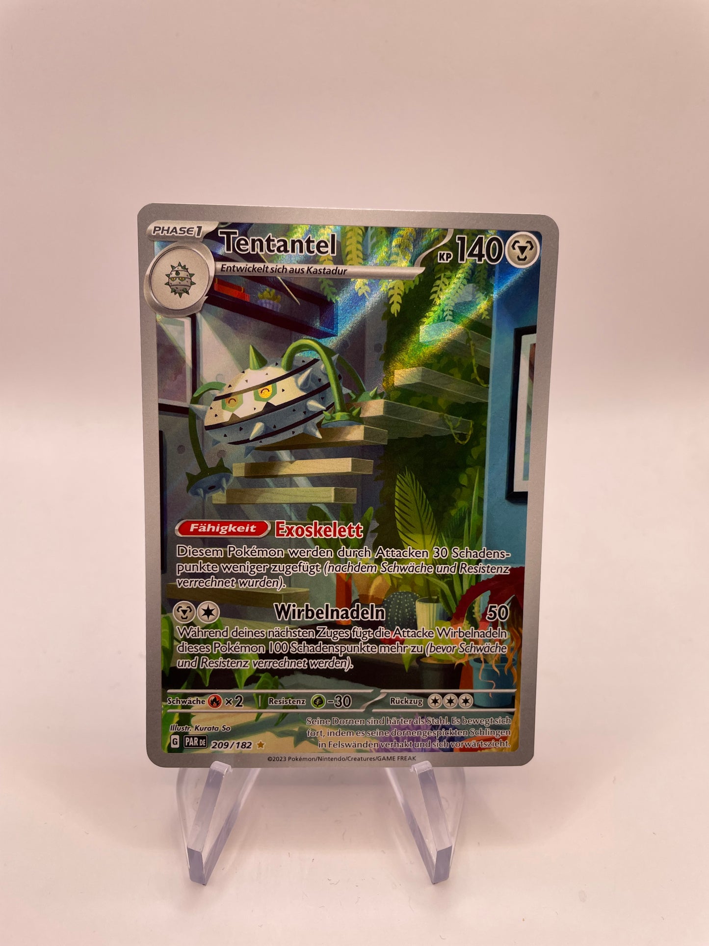 Pokemon Karte Art-Rare Tentantel 209/182 Deutsch