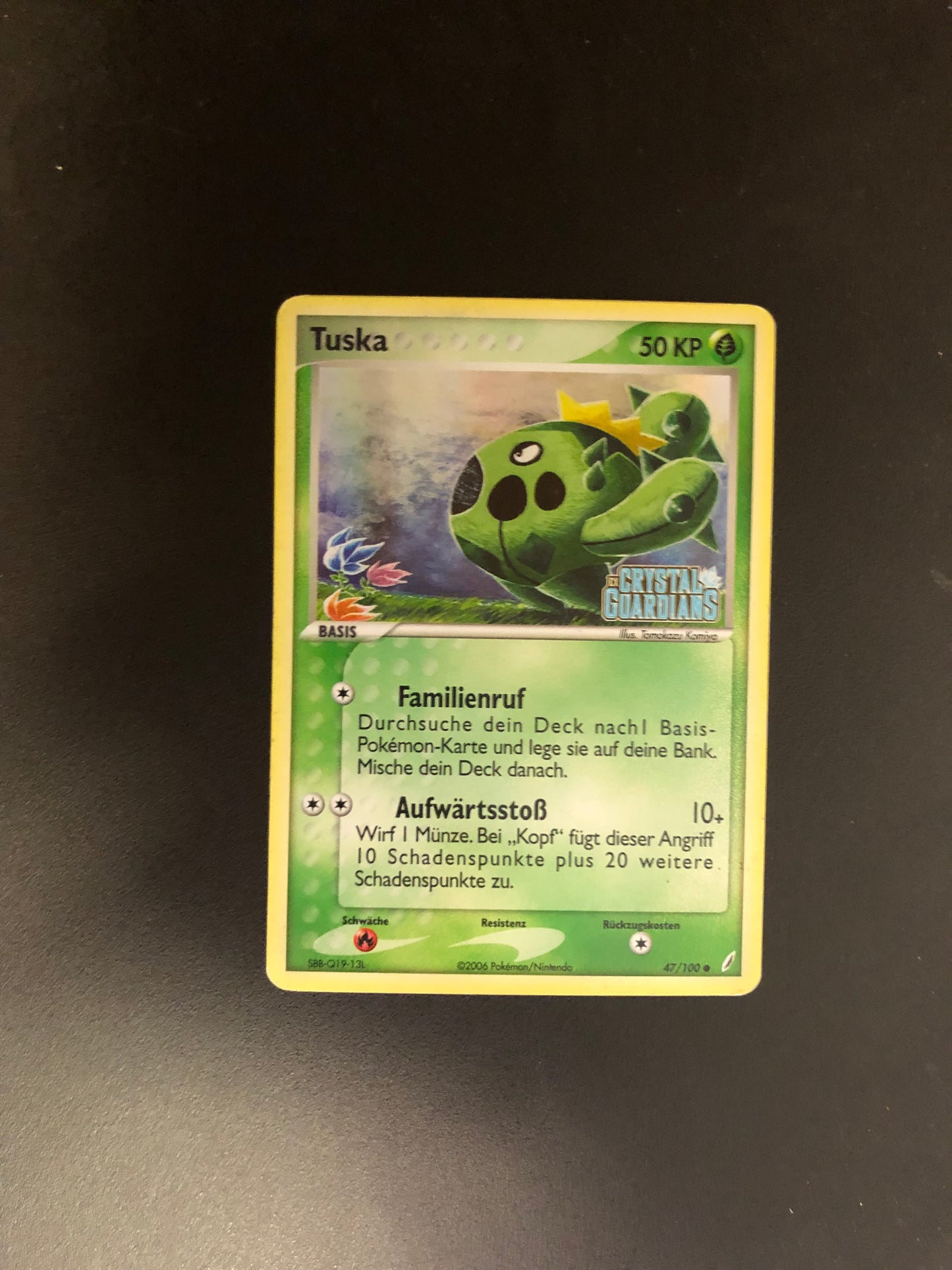 Pokemon Karte Stamp Tuska 47/100 Deutsch