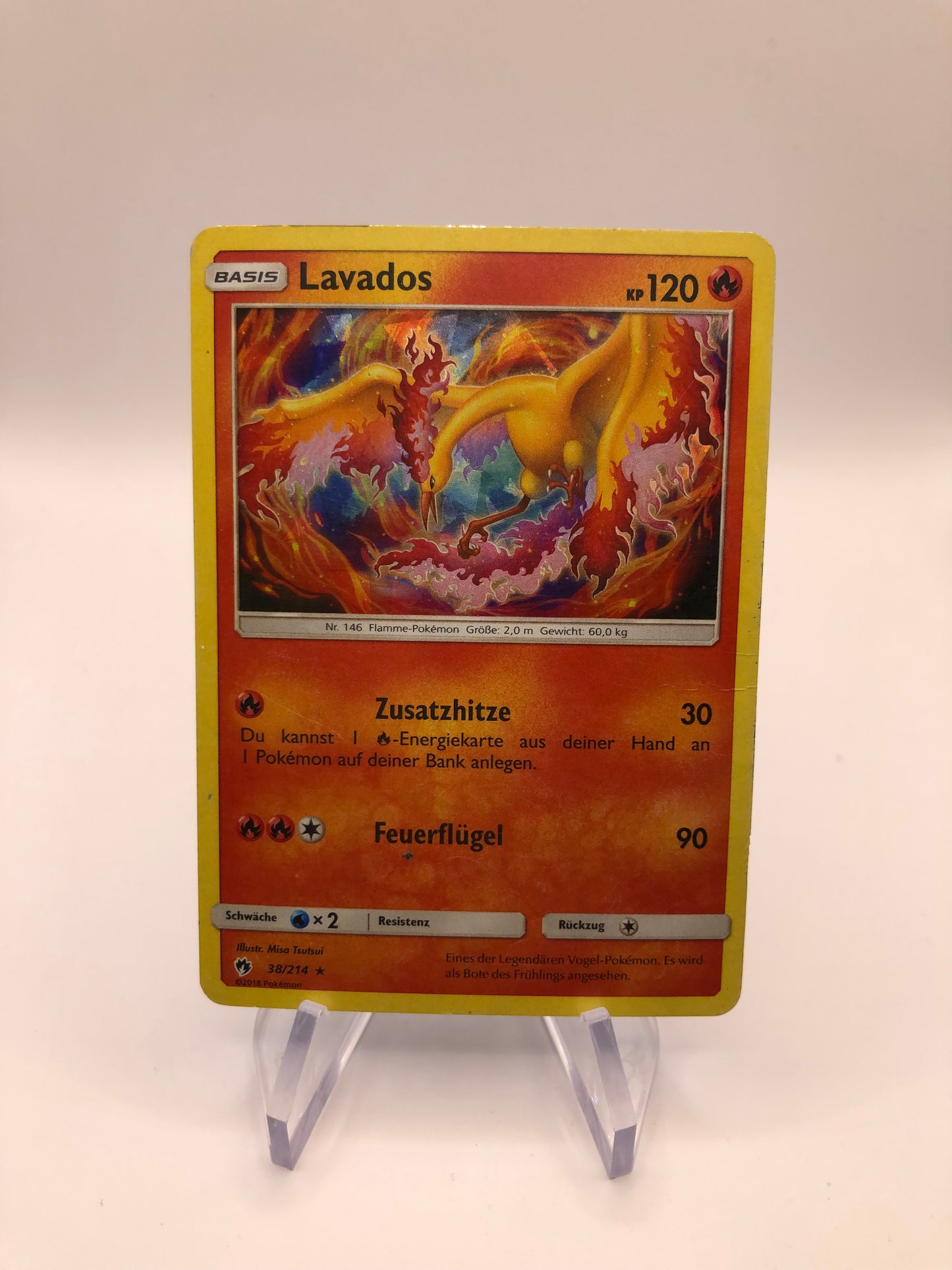 Pokemon Karte Holo Lavados 28/214 Deutsch