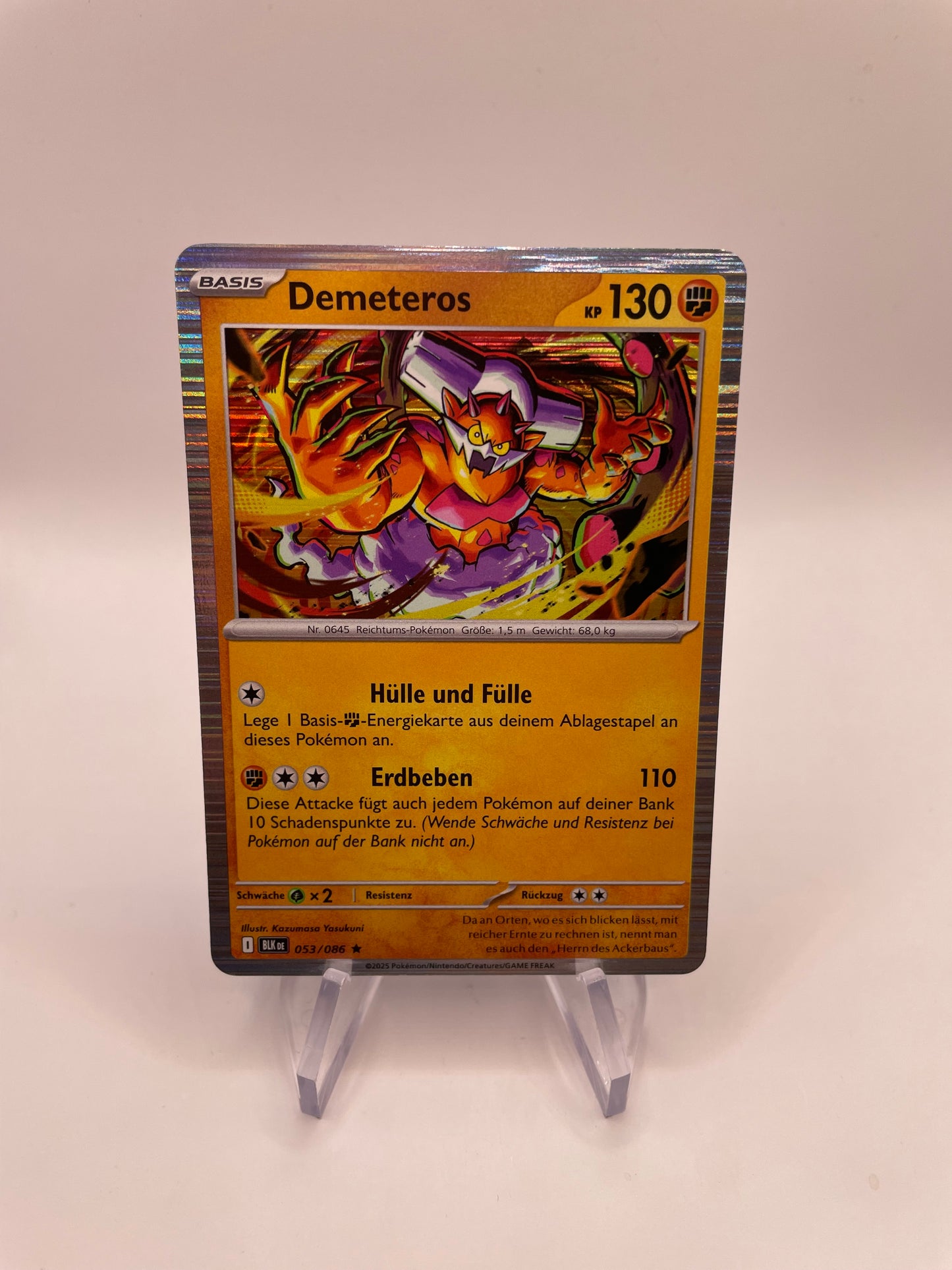 Pokémon Karte Shiny Demeteros 53/86 Deutsch