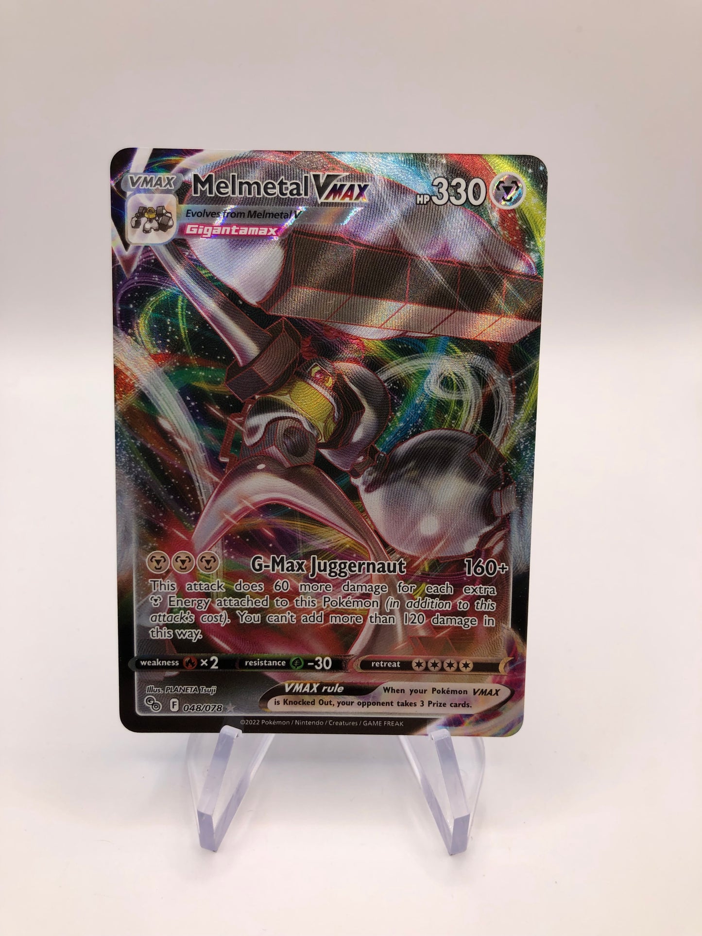 Pokemon Karte Vmax Melmetal 48/78 Englisch