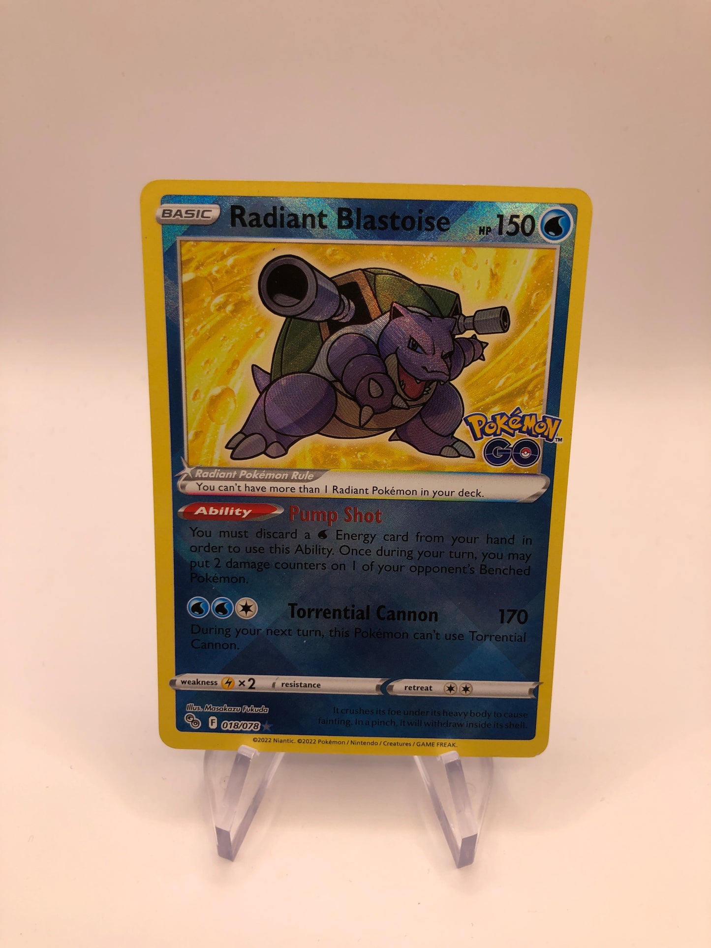 Pokémon Karte Strahlendes Glurak 18/78 Englisch